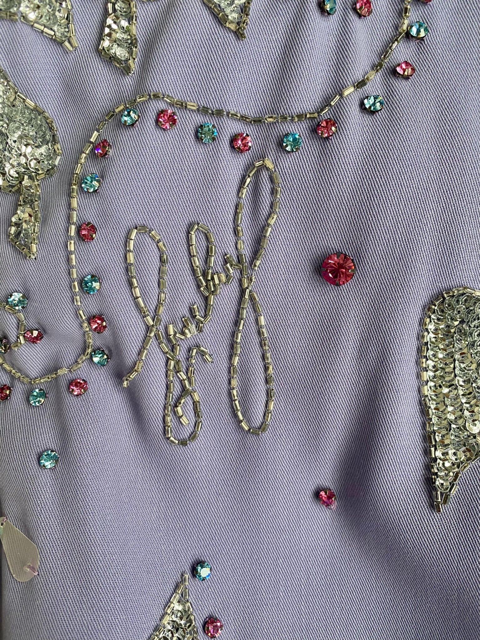 S/S 1999 Gucci by Tom Ford Madonna Runway Lucky Rhinestone Museum Pants Y2K - RealList