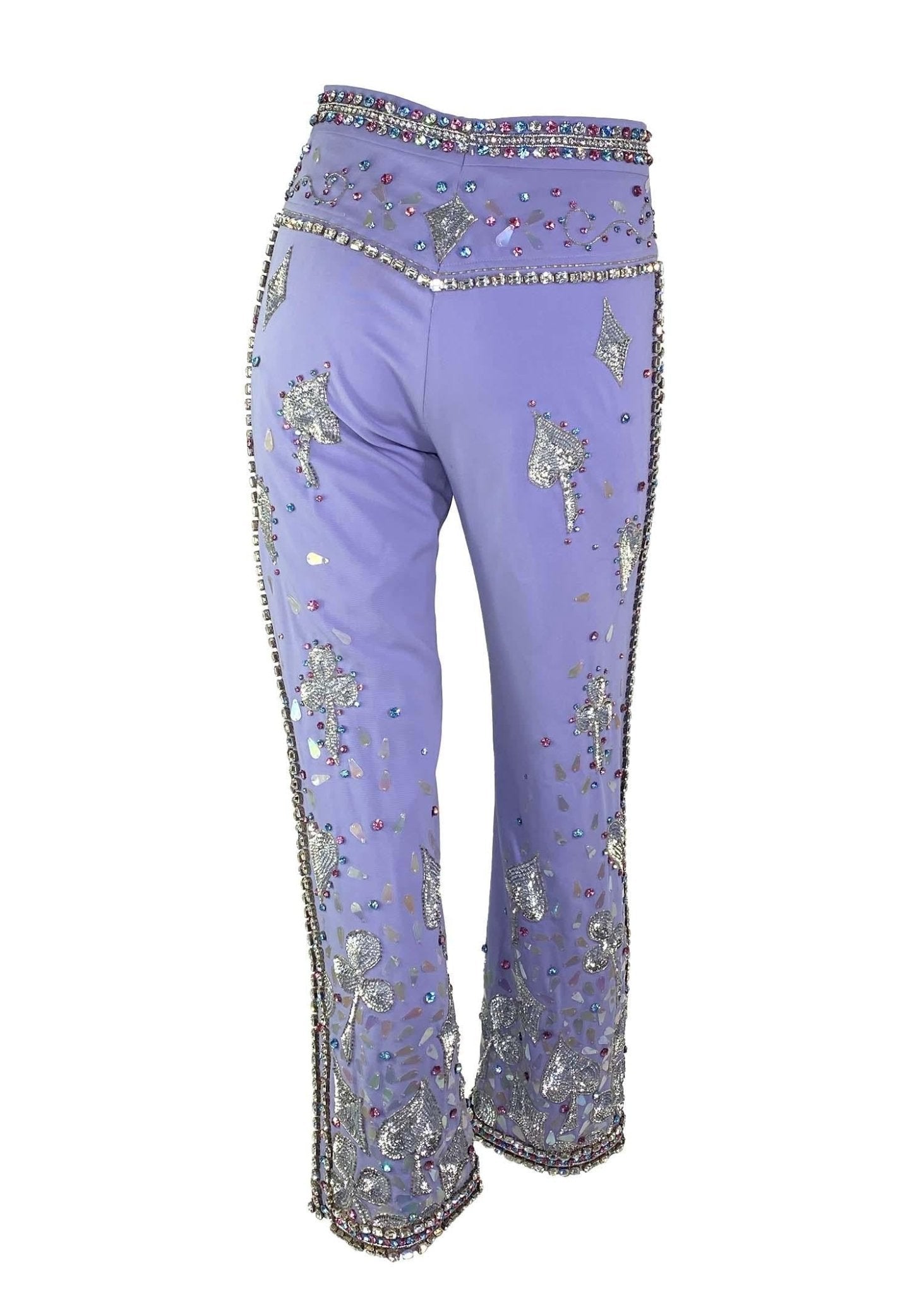 S/S 1999 Gucci by Tom Ford Madonna Runway Lucky Rhinestone Museum Pants Y2K - RealList