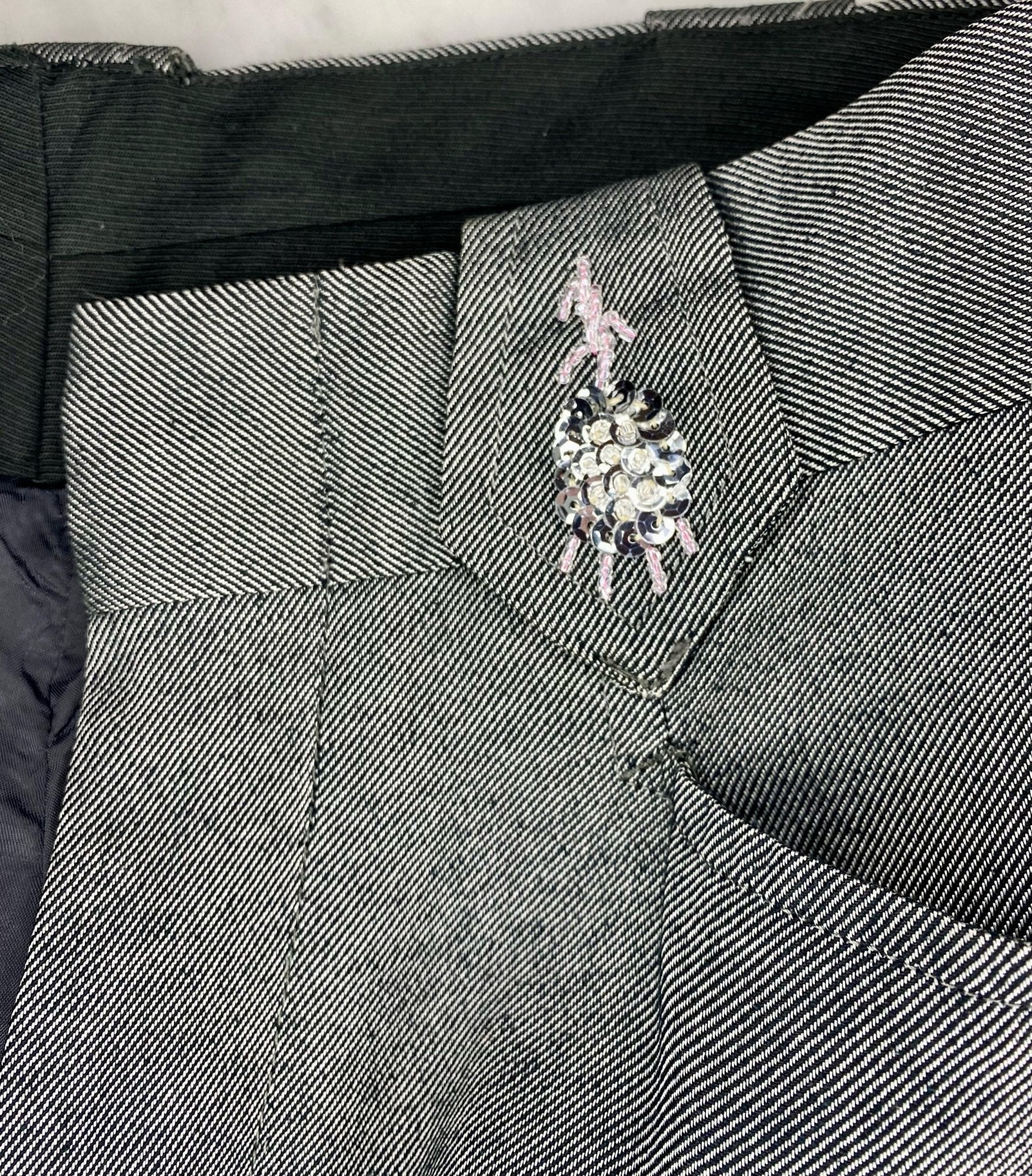 S/S 1999 Gucci by Tom Ford Runway Finale Peacock Beaded Silk Pants Documented - RealList