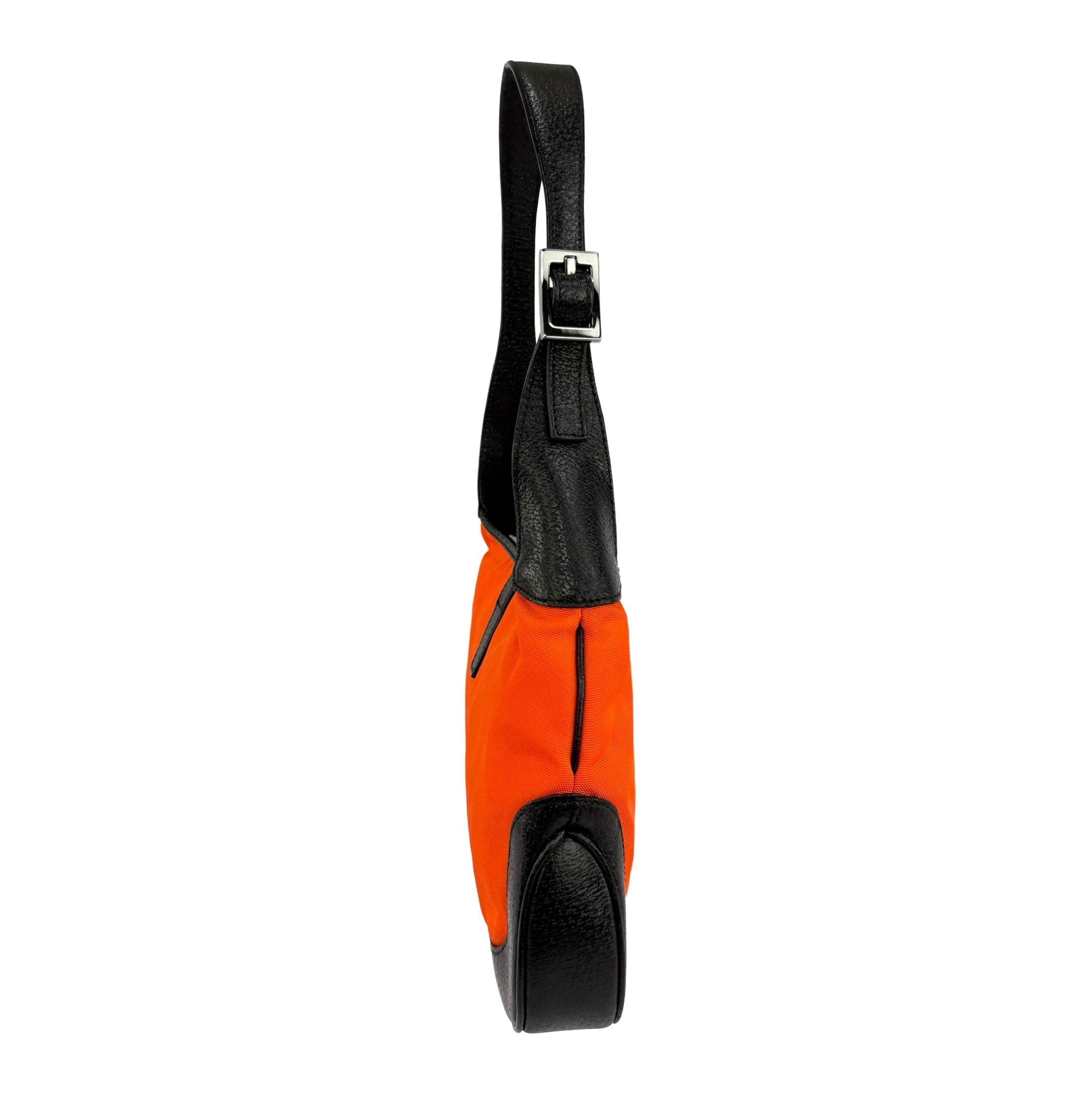 S/S 1999 Gucci by Tom Ford Runway Neon Orange Small Jackie Shoulder Bag - RealList