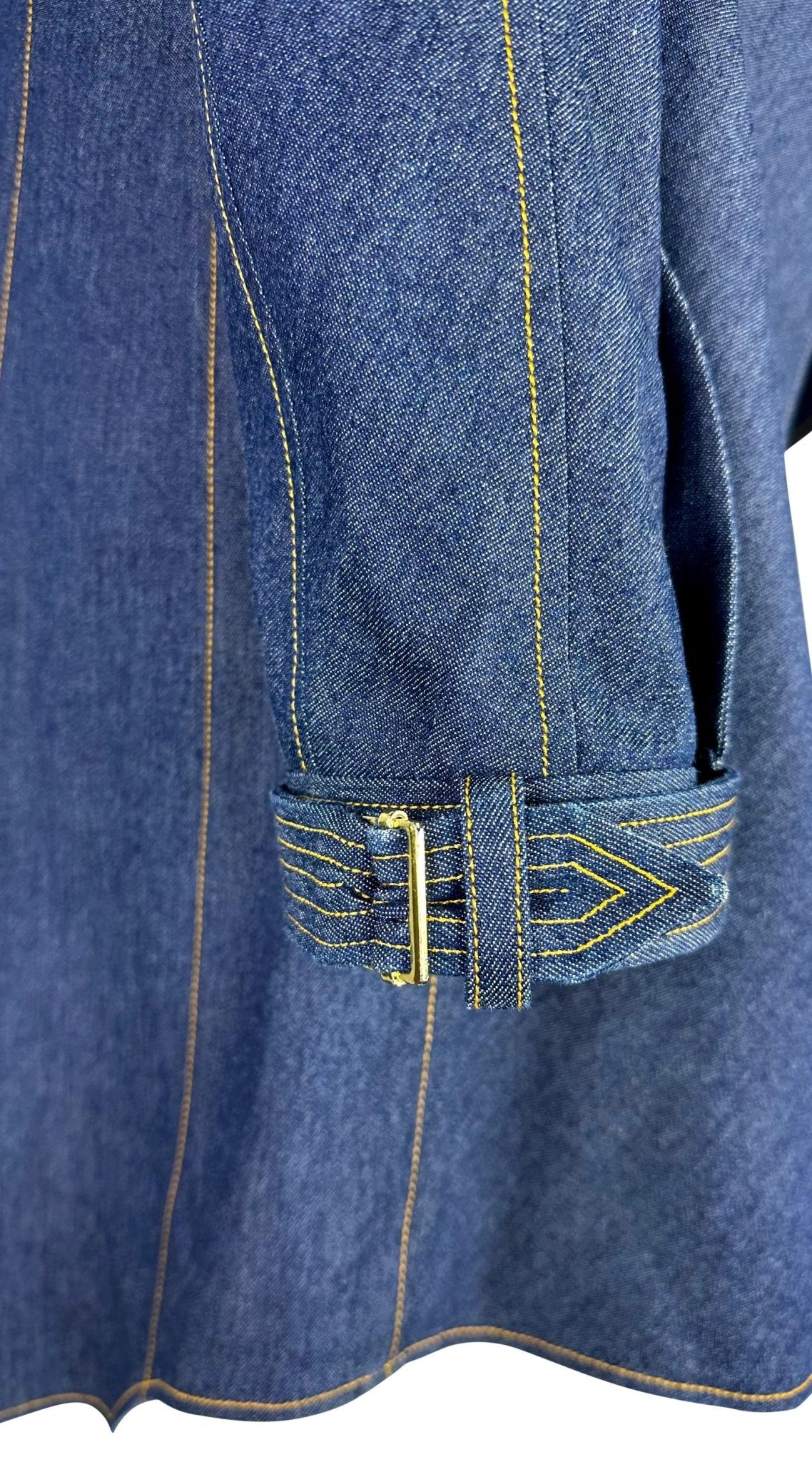 S/S 2000 Christian Dior by John Galliano Asymmetric Denim Blue Jean Coat - RealList