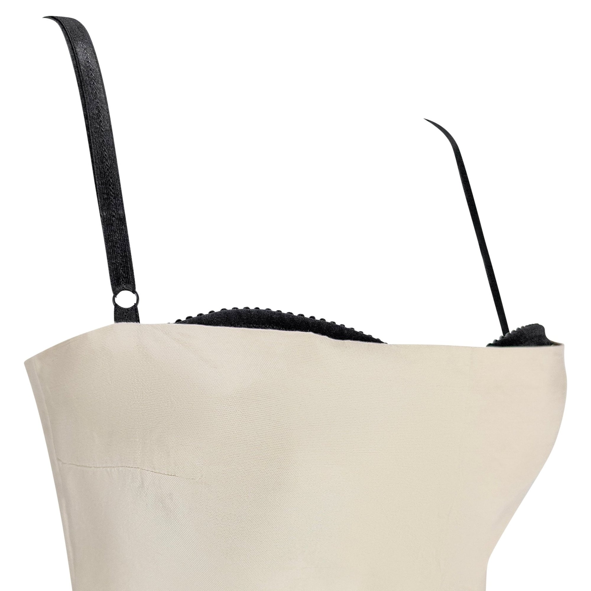 S/S 2000 Dolce & Gabbana Champagne Silk Shantung Bralette Dress - RealList