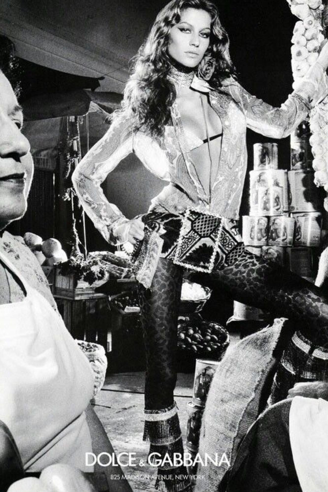 S/S 2000 Dolce & Gabbana Pink Paisley Sheer Button Rhinestone Cuff Shirt - RealList