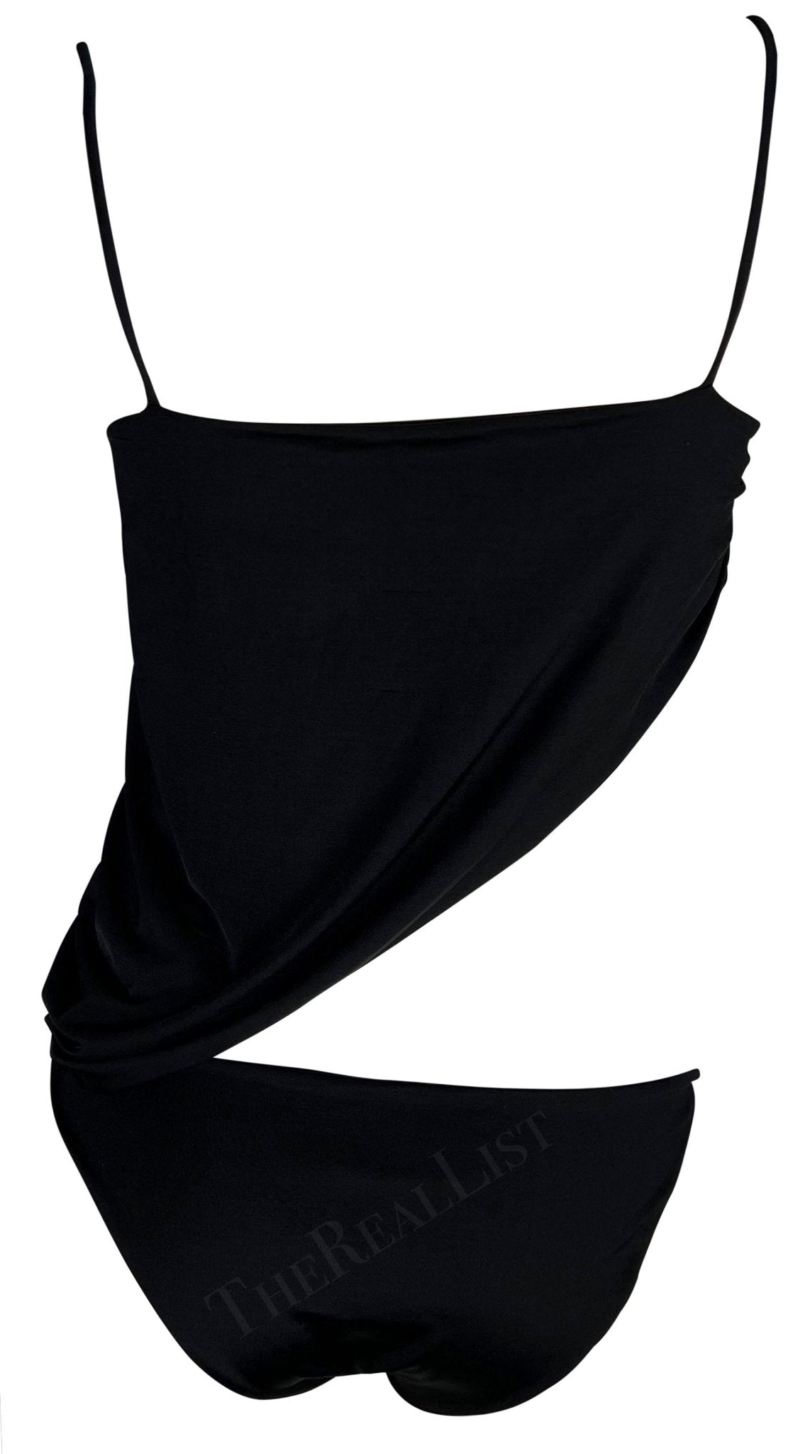 S/S 2000 Gianni Versace by Donatella Runway Ad Charm Logo One - Piece Swimsuit - RealList