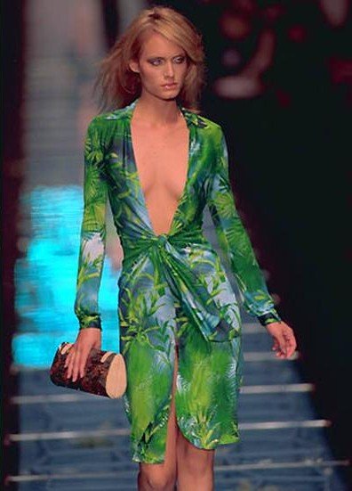 S/S 2000 Gianni Versace by Donatella Runway Gold Abstract Rhinestone Clutch - RealList