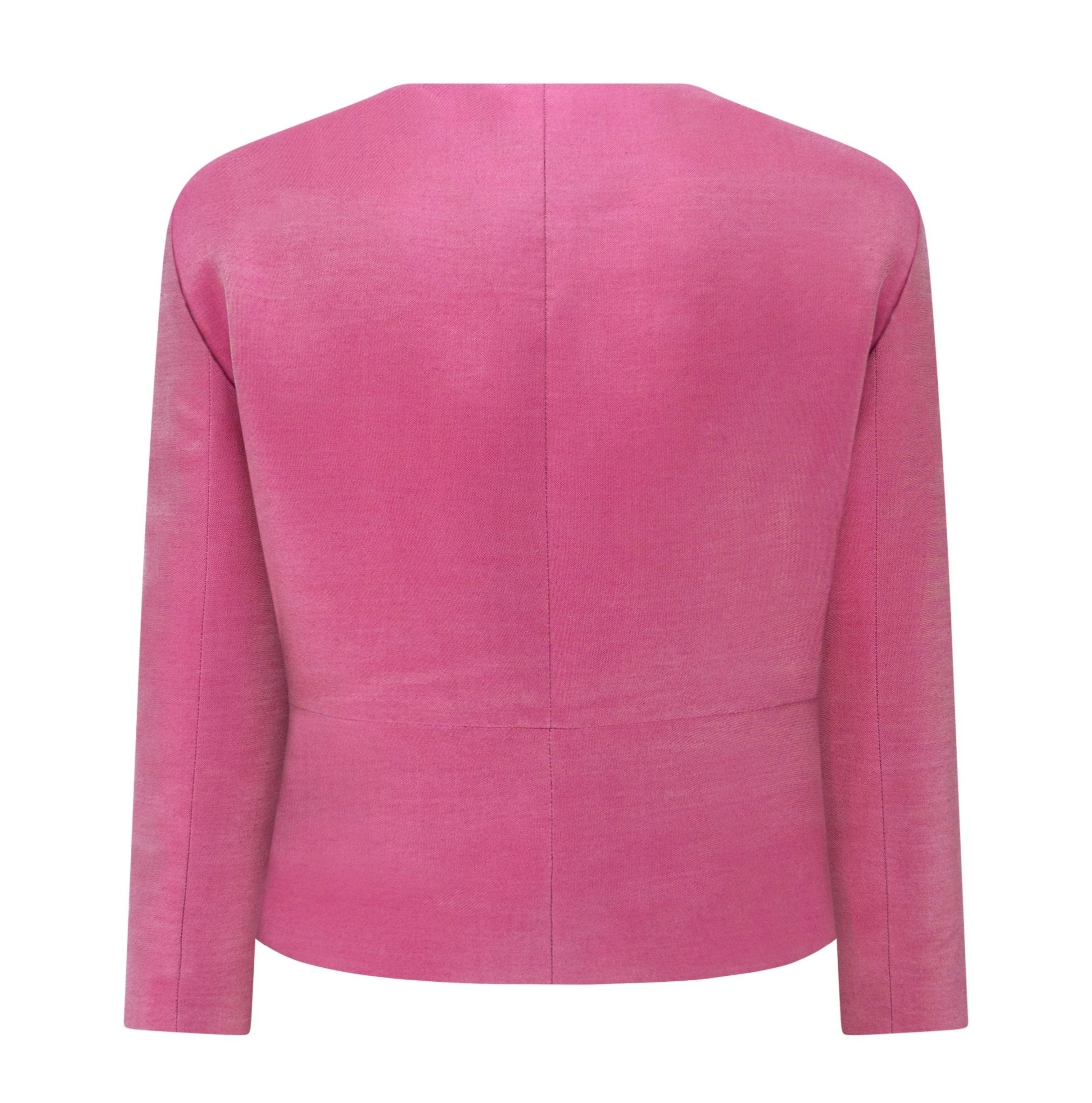 S/S 2000 Giorgio Armani Ad Campaign Iridescent Pink Cropped Blazer Jacket - RealList