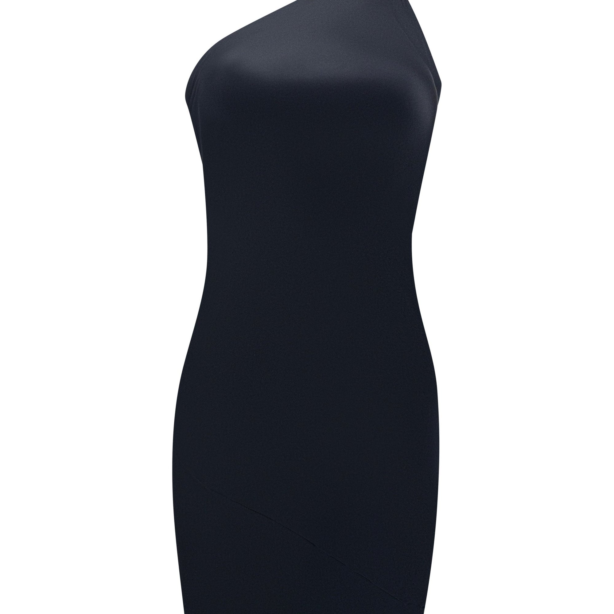 S/S 2000 Gucci by Tom Ford Black Silk Satin Asymmetric Cutout Backless Gown - RealList