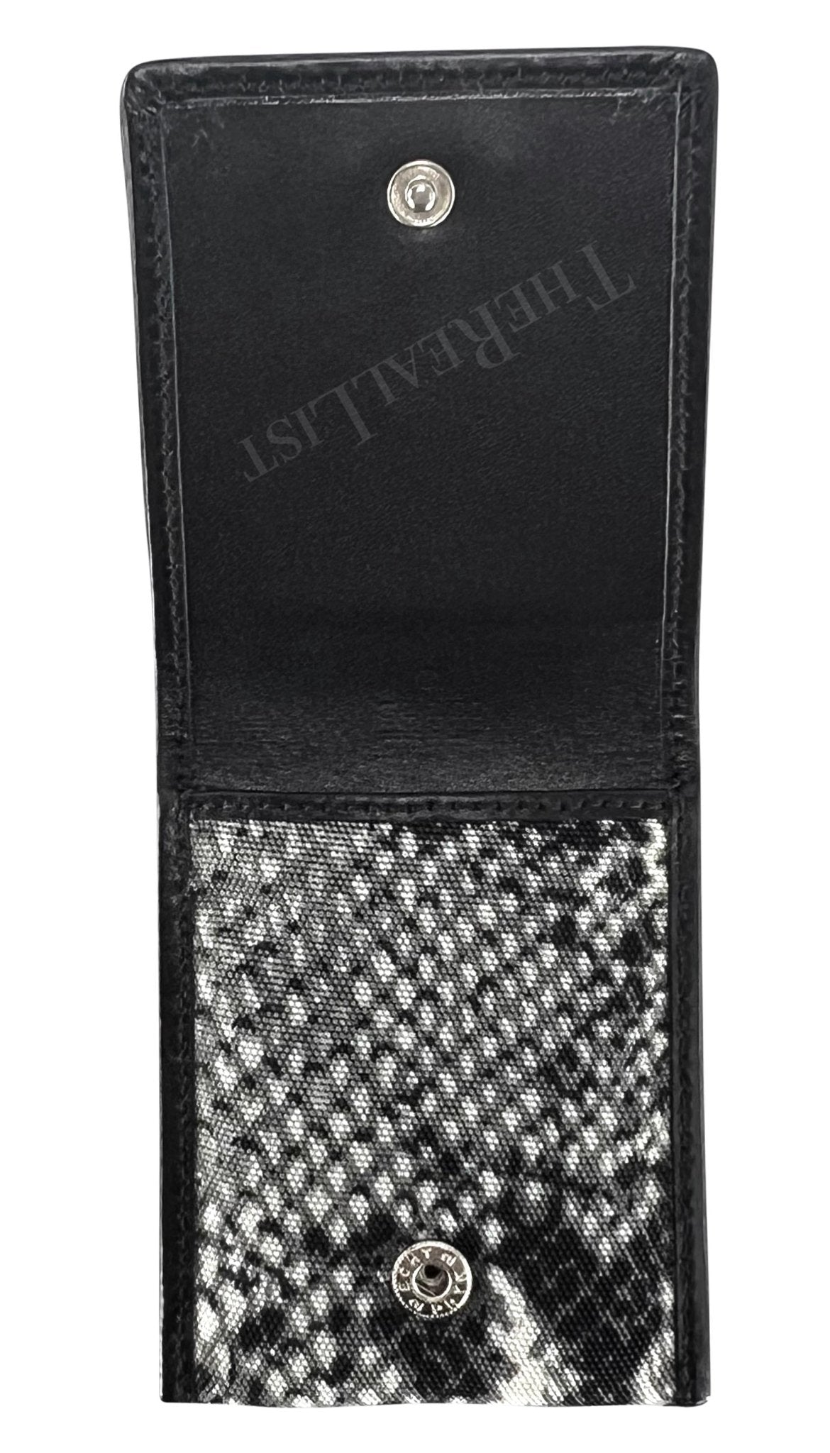 S/S 2000 Gucci by Tom Ford Grey Snake Print Condom Holder - RealList