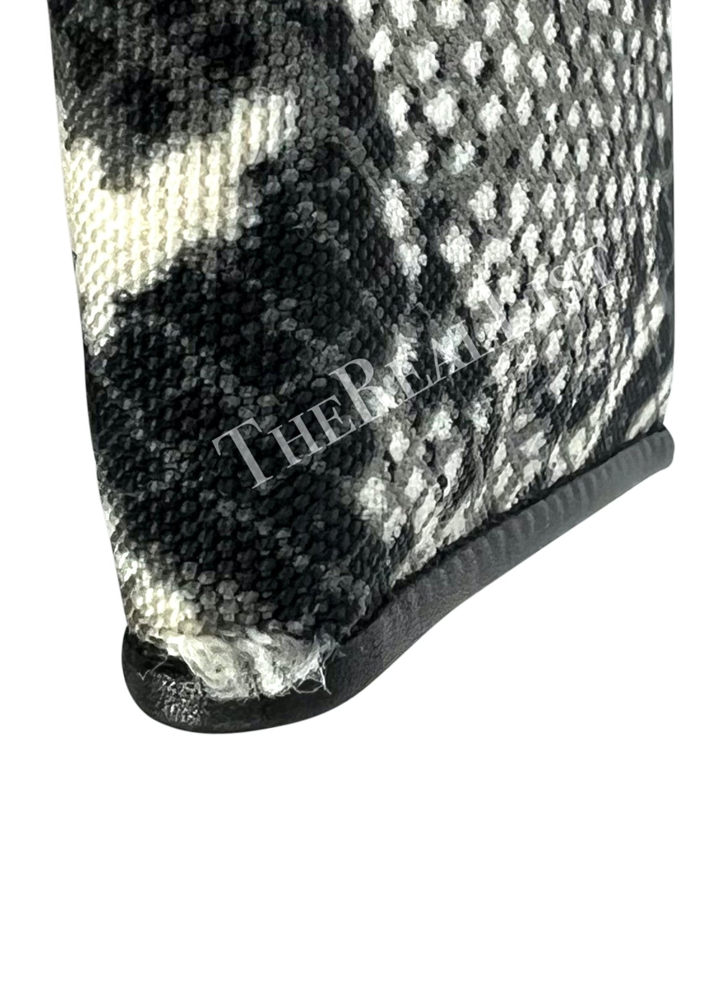 S/S 2000 Gucci by Tom Ford Grey Snake Print Condom Holder - RealList