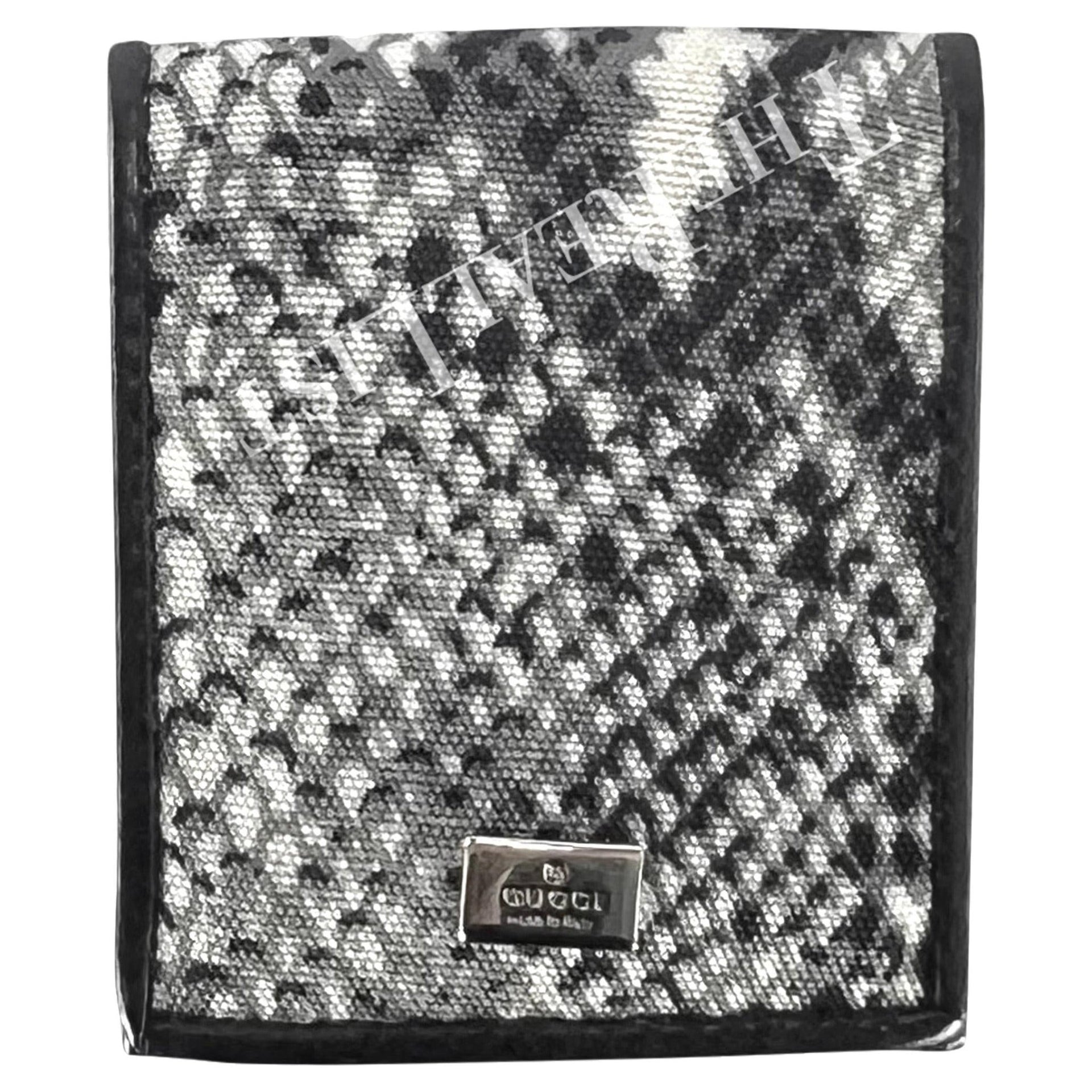 S/S 2000 Gucci by Tom Ford Grey Snake Print Condom Holder - RealList