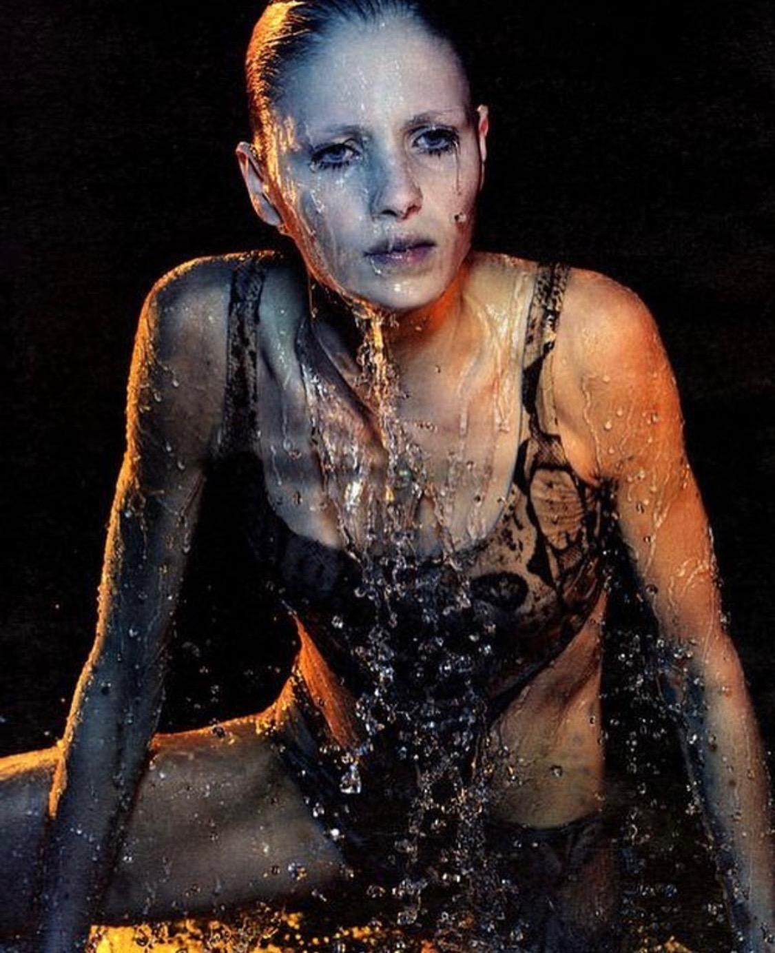 S/S 2000 Gucci by Tom Ford Snake Print One Piece Cutout Bathing Suit - RealList