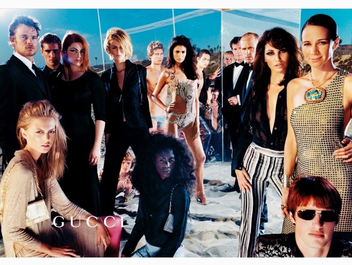 S/S 2000 Gucci by Tom Ford Snake Print One Piece Cutout Bathing Suit - RealList