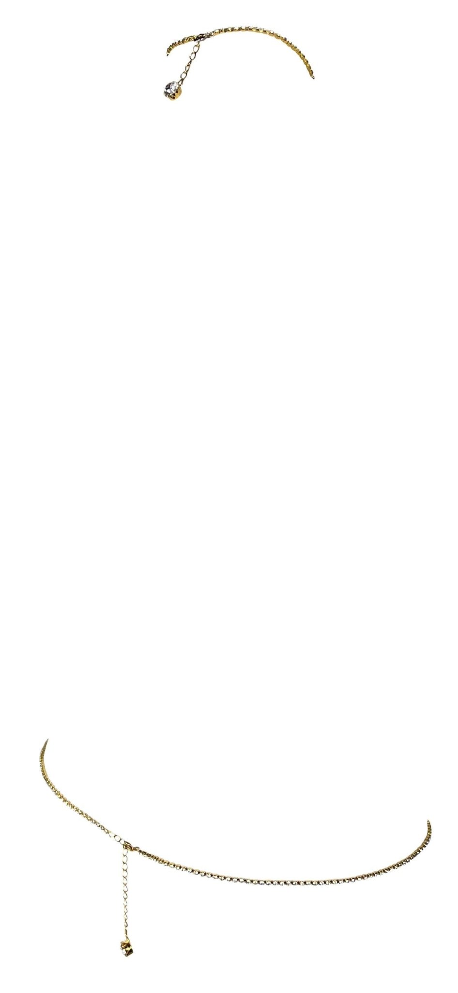 S/S 2000 Roberto Cavalli Runway Rhinestone Gold - Tone Bodychain - RealList