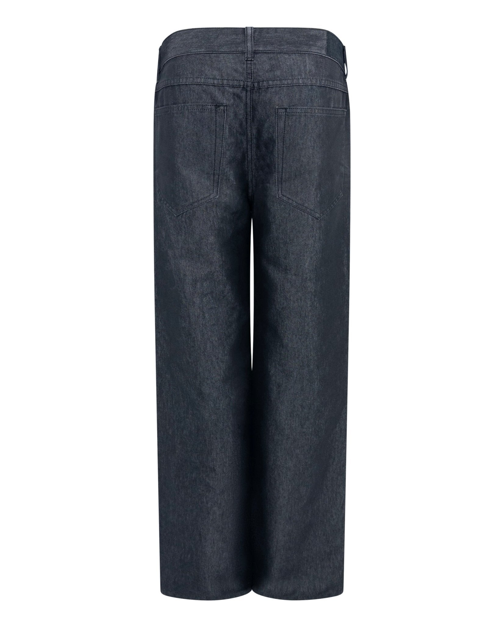 S/S 2001 Gucci by Tom Ford Metallic Grey Denim Chambray Jacket Pant Set - RealList