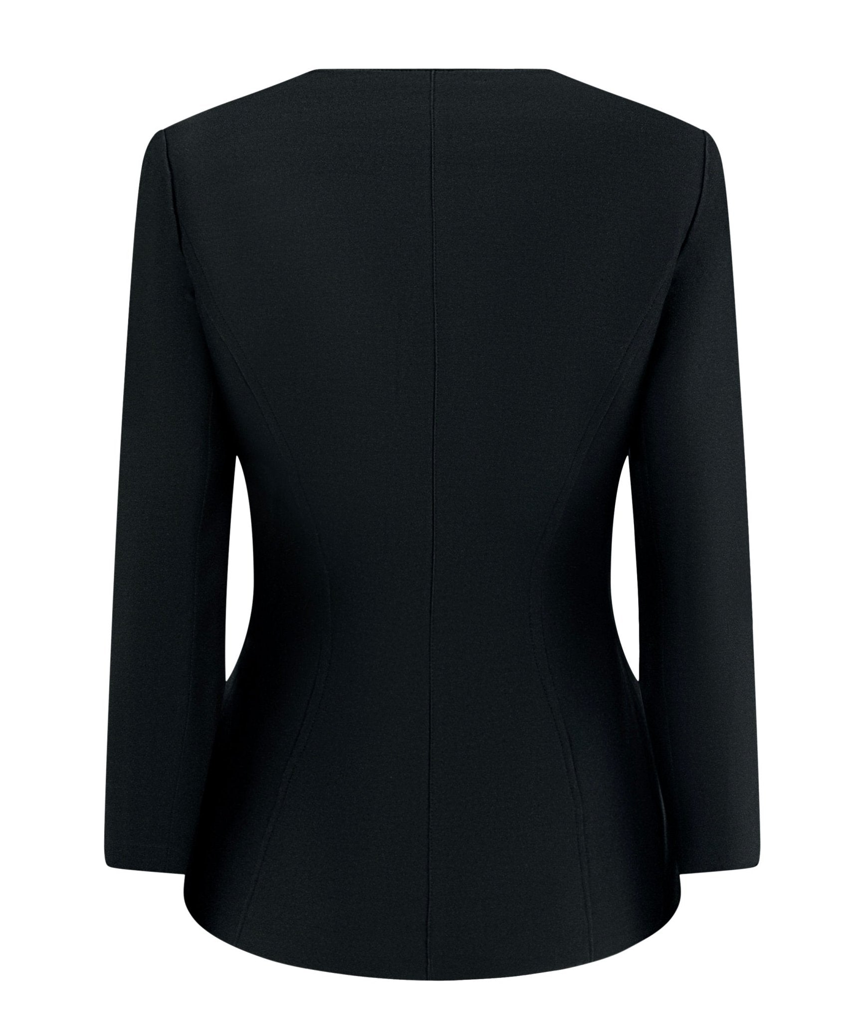 S/S 2001 Thierry Mugler Black Convertible Bustier Snap Blazer Jacket - RealList