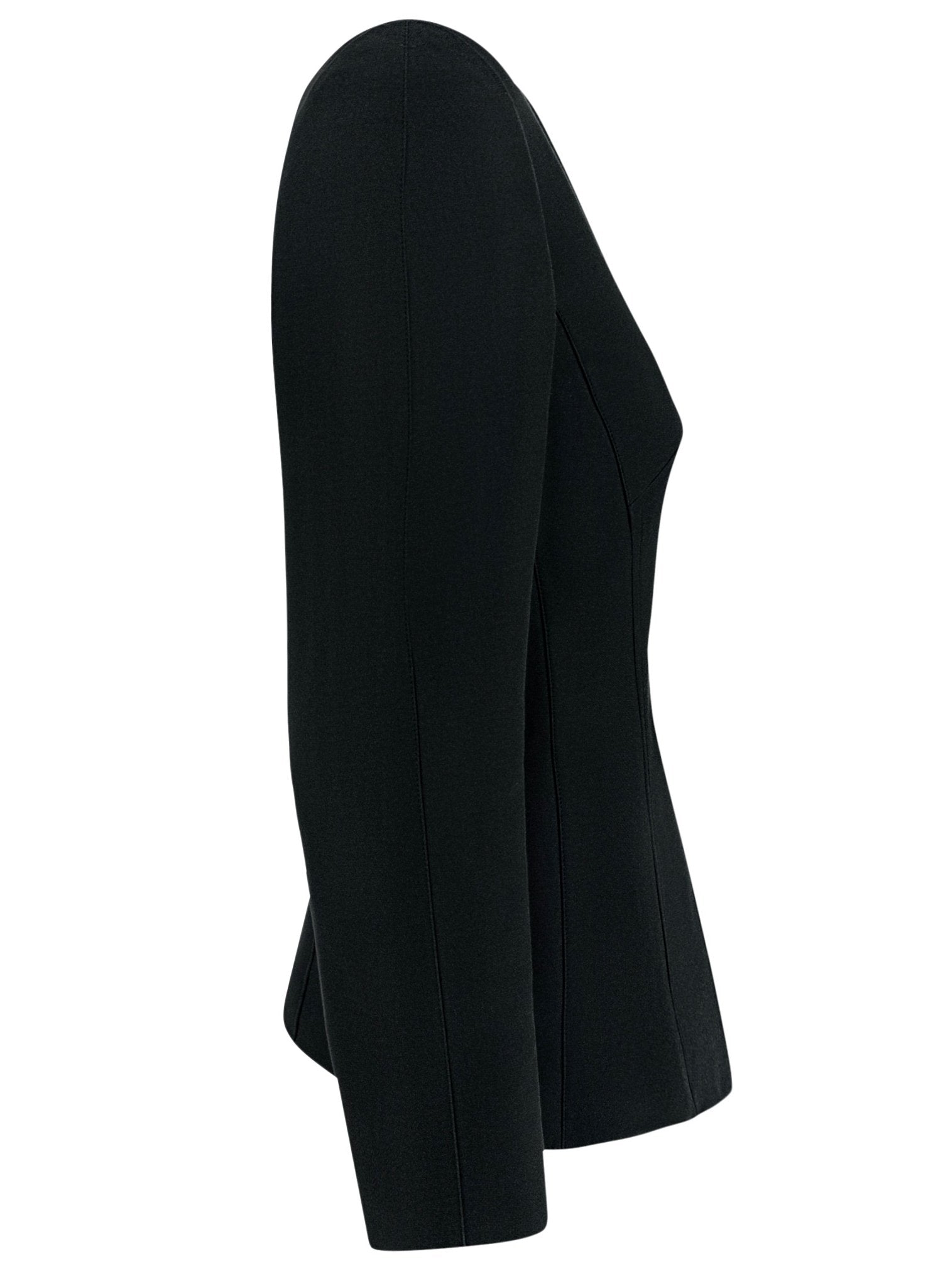 S/S 2001 Thierry Mugler Black Convertible Bustier Snap Blazer Jacket - RealList