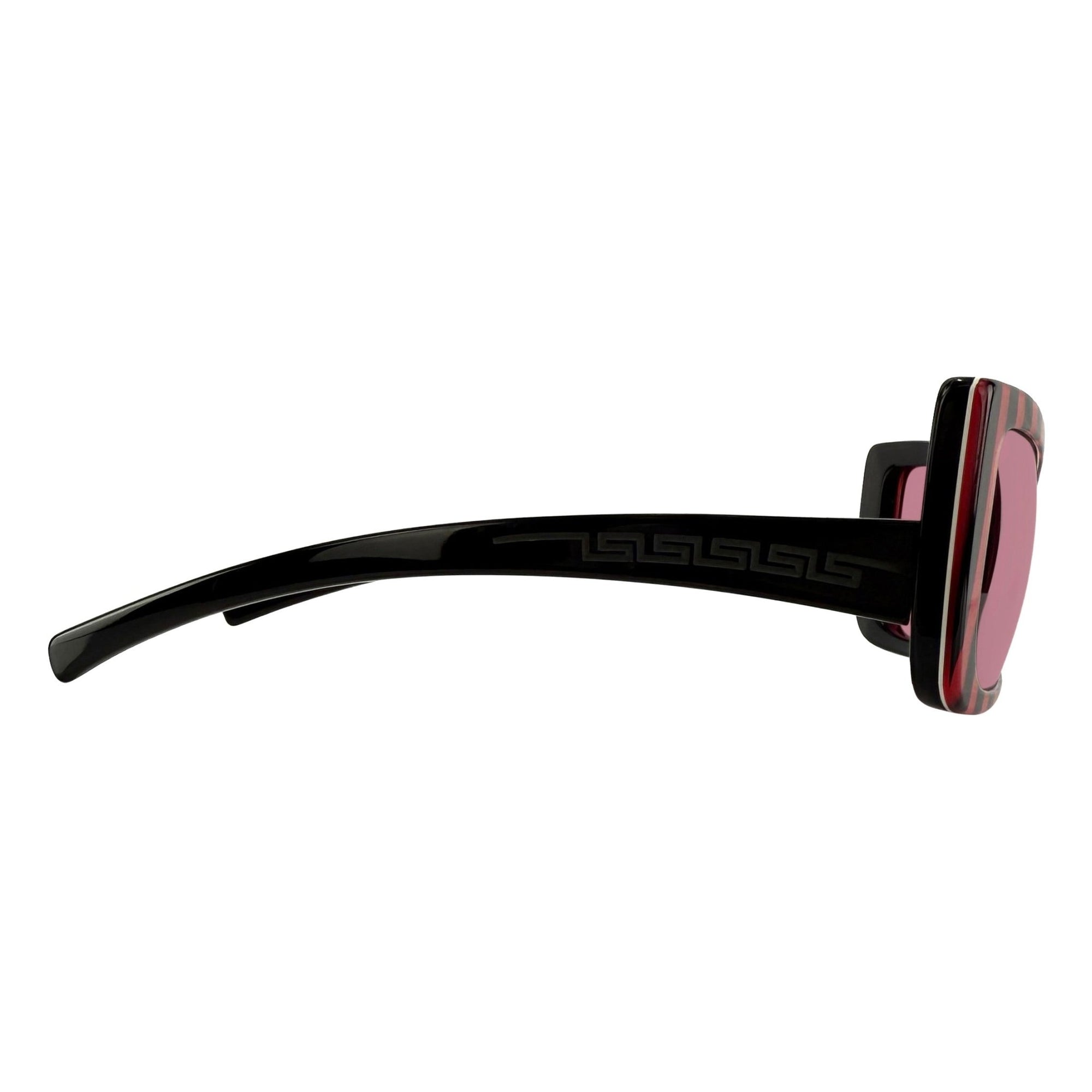 S/S 2001 Versace by Donatella Couture Runway Pink Stripe Sunglasses - RealList