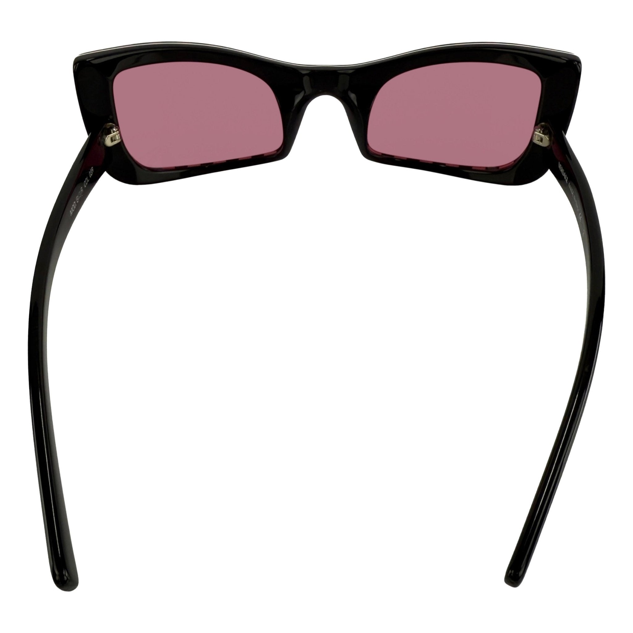 S/S 2001 Versace by Donatella Couture Runway Pink Stripe Sunglasses - RealList