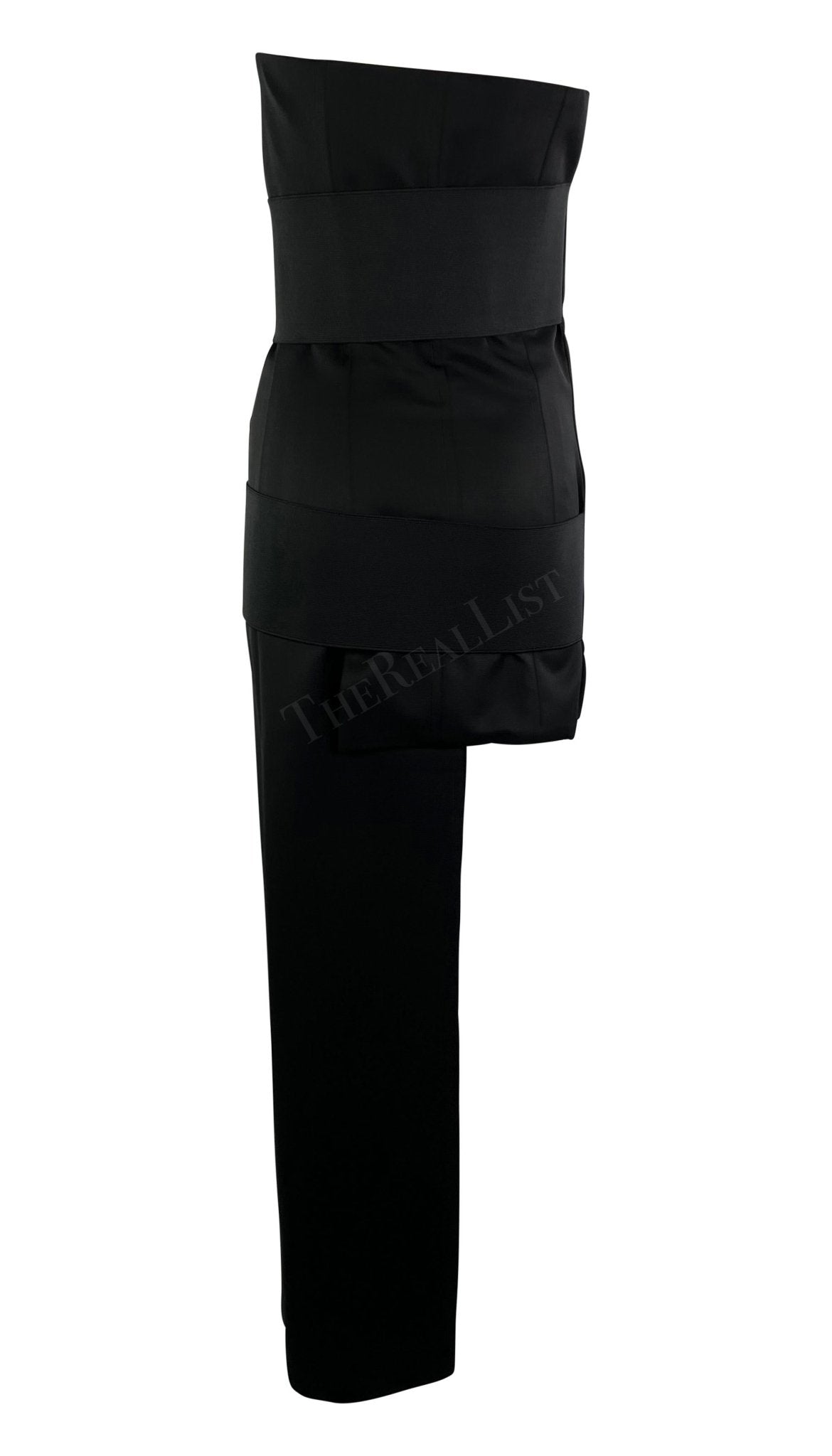 S/S 2001 Yves Saint Laurent by Tom Ford Runway Asymmetric Bandage Mini Dress - RealList