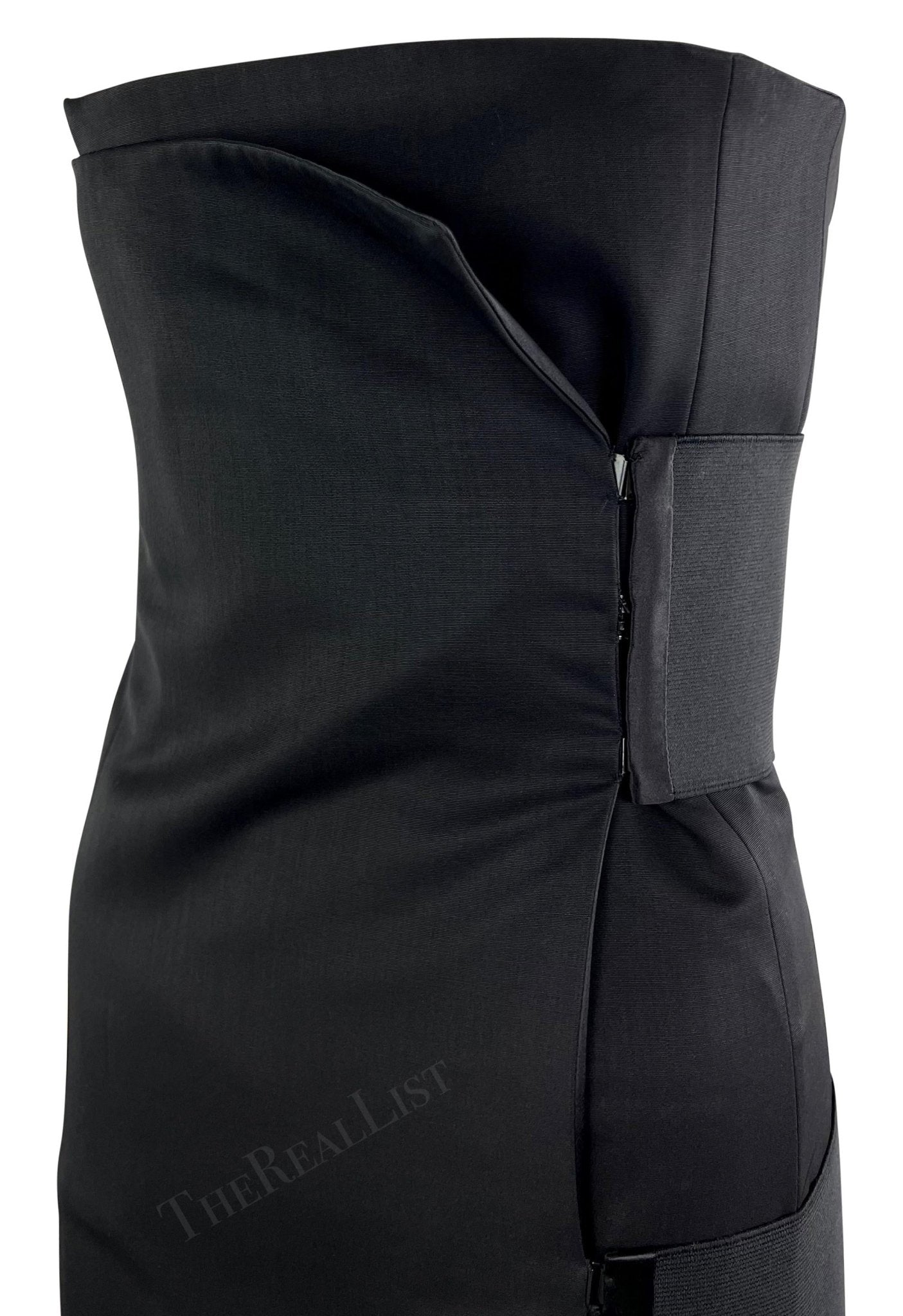 S/S 2001 Yves Saint Laurent by Tom Ford Runway Asymmetric Bandage Mini Dress - RealList