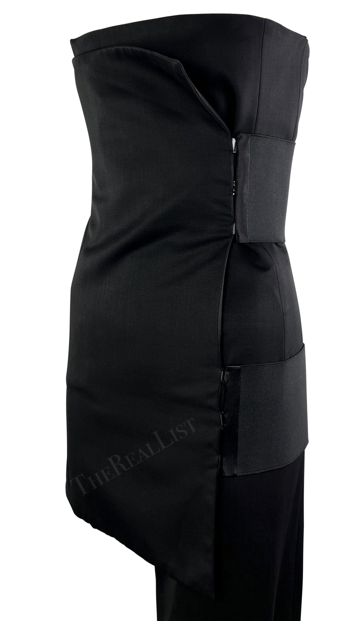 S/S 2001 Yves Saint Laurent by Tom Ford Runway Asymmetric Bandage Mini Dress - RealList