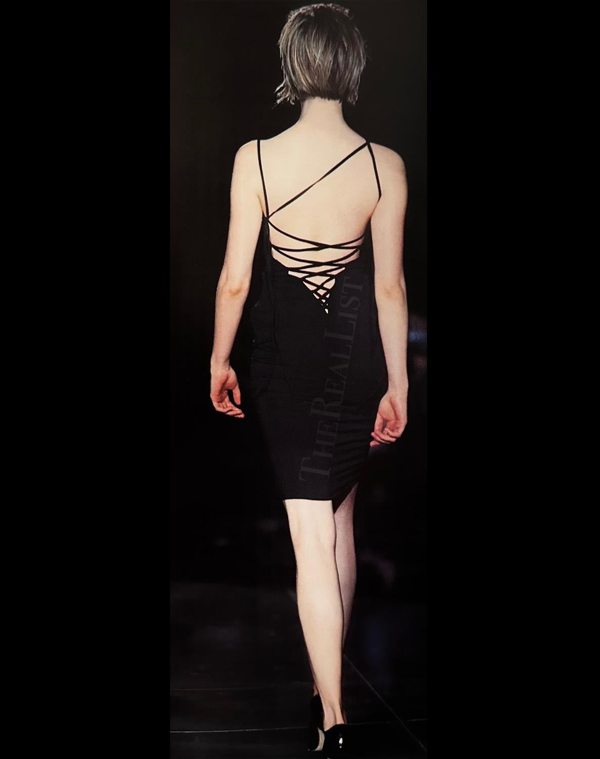 S/S 2002 Gianni Versace by Donatella Pop Art Floral Print Lace - Up Backless Dress - RealList