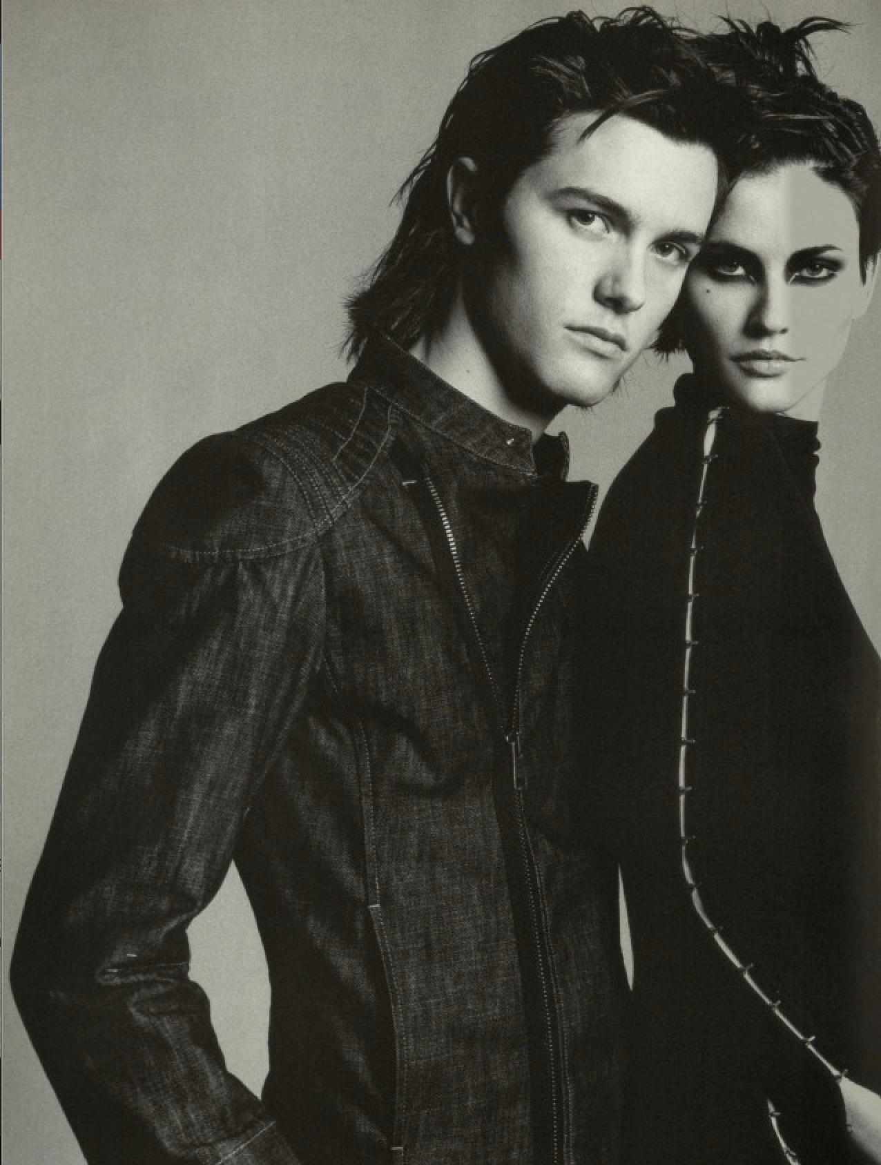 S/S 2002 Gucci by Tom Ford Knit Hook Closure Runway Black Knit Dress Set - RealList