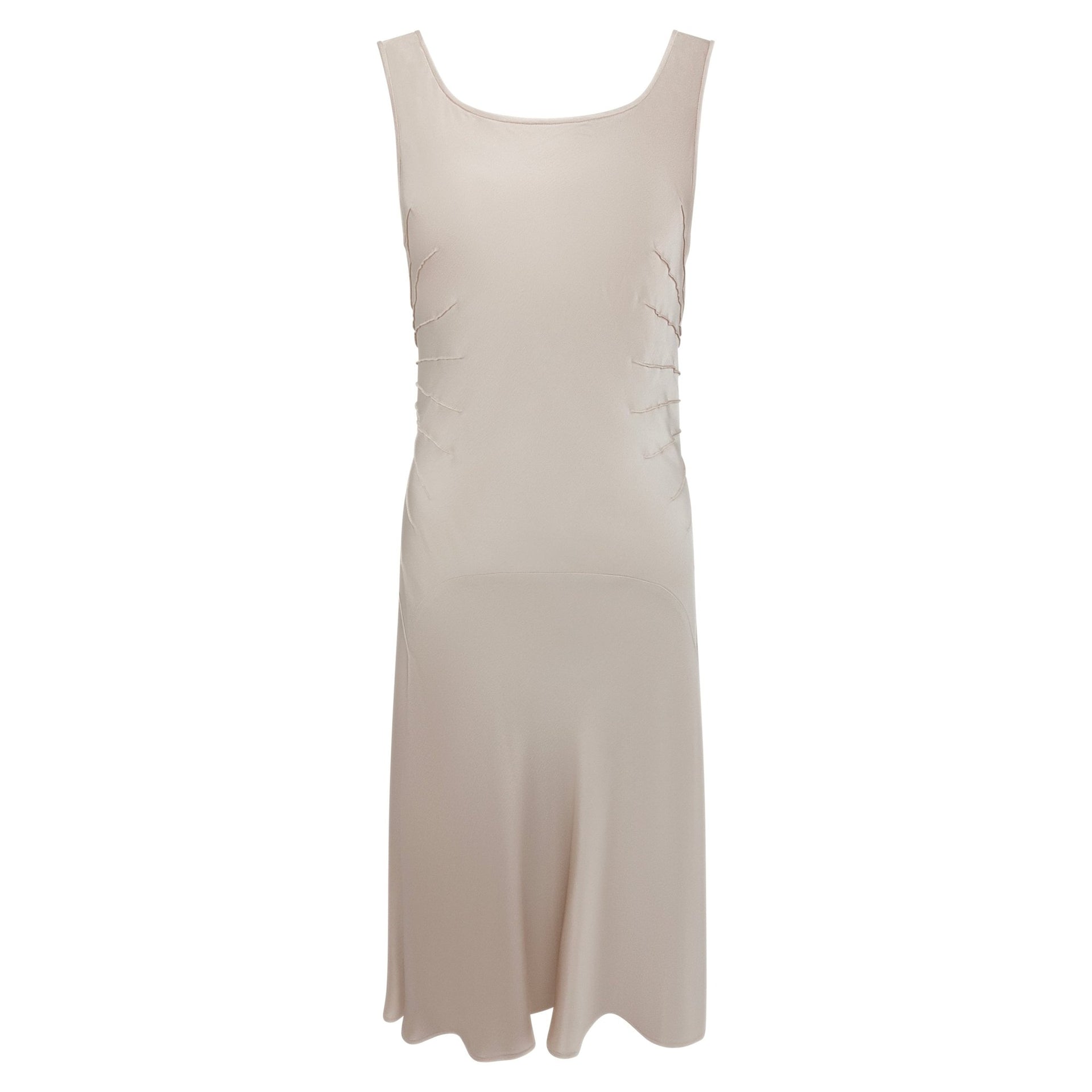 calvin klein champagne dress Calvin Klein Champagne Bronze Sheath Dress Sleeveless Rosette Accent Lined Sz 8