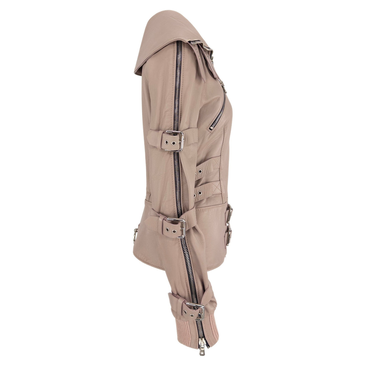 S/S 2003 Dolce & Gabbana 'Sex & Love' Bondage Buckle Lambskin Leather Jacket - RealList