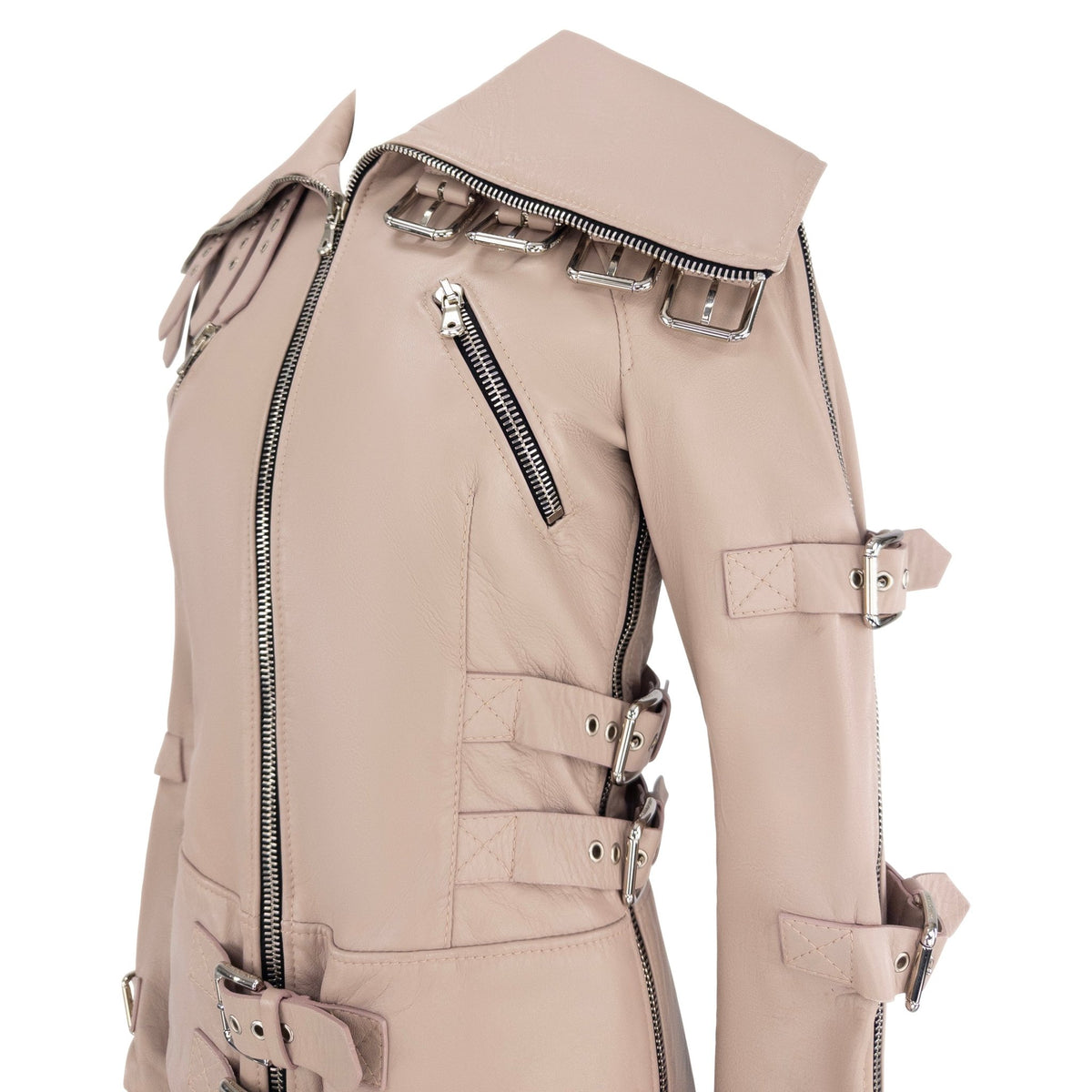 S/S 2003 Dolce & Gabbana 'Sex & Love' Bondage Buckle Lambskin Leather Jacket - RealList
