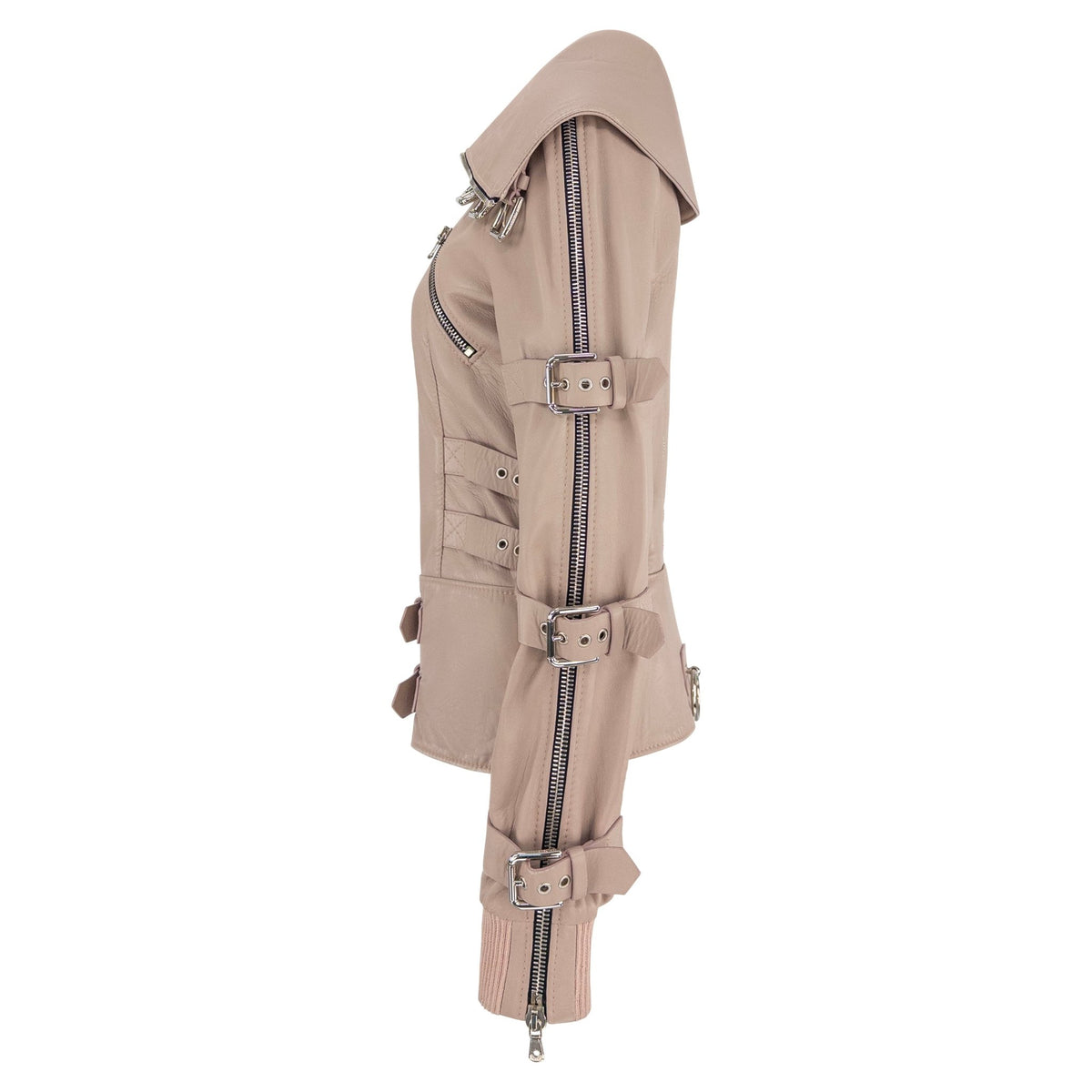 S/S 2003 Dolce & Gabbana 'Sex & Love' Bondage Buckle Lambskin Leather Jacket - RealList