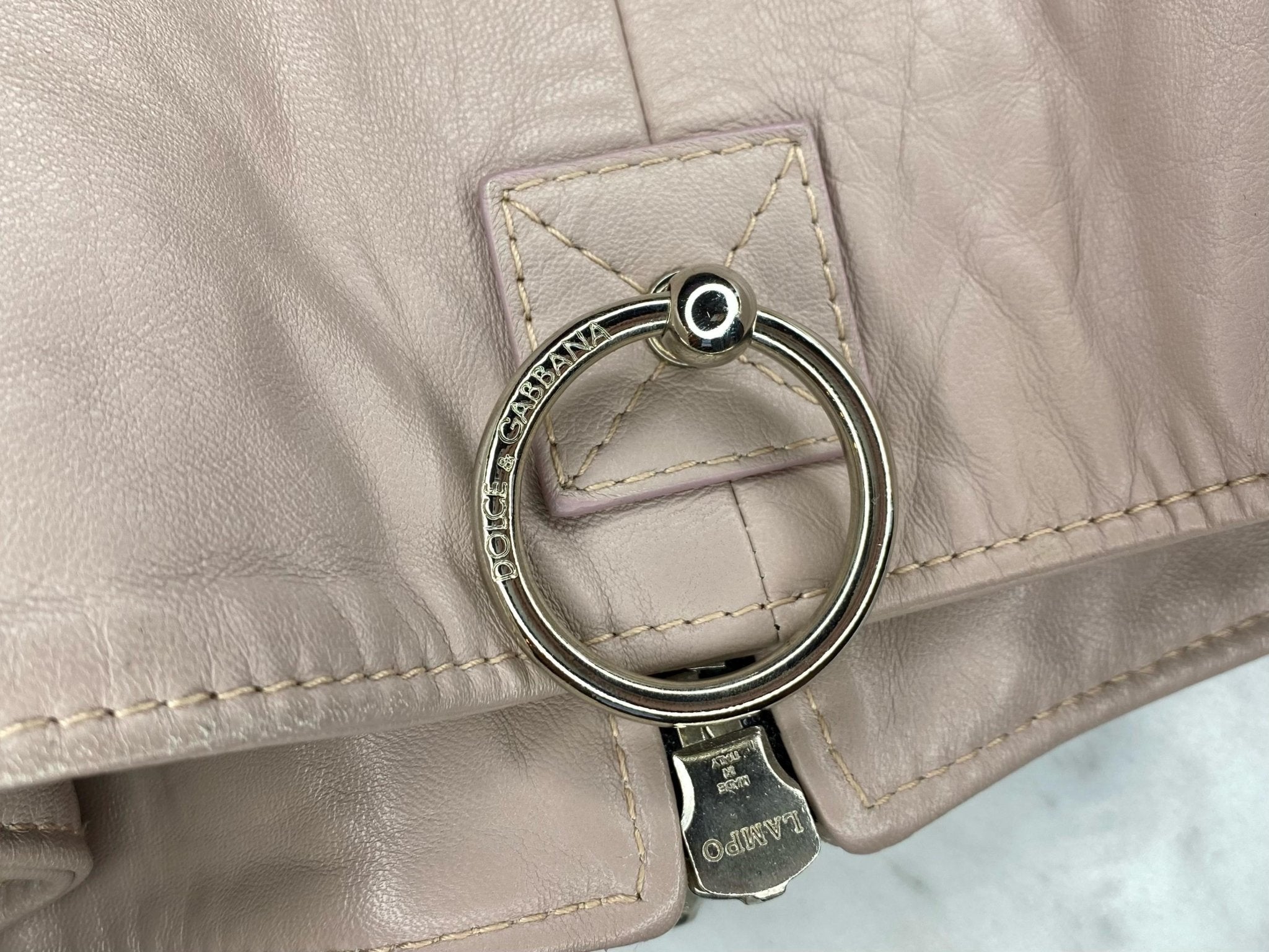 S/S 2003 Dolce & Gabbana 'Sex & Love' Bondage Buckle Lambskin Leather Zip Jacket - RealList