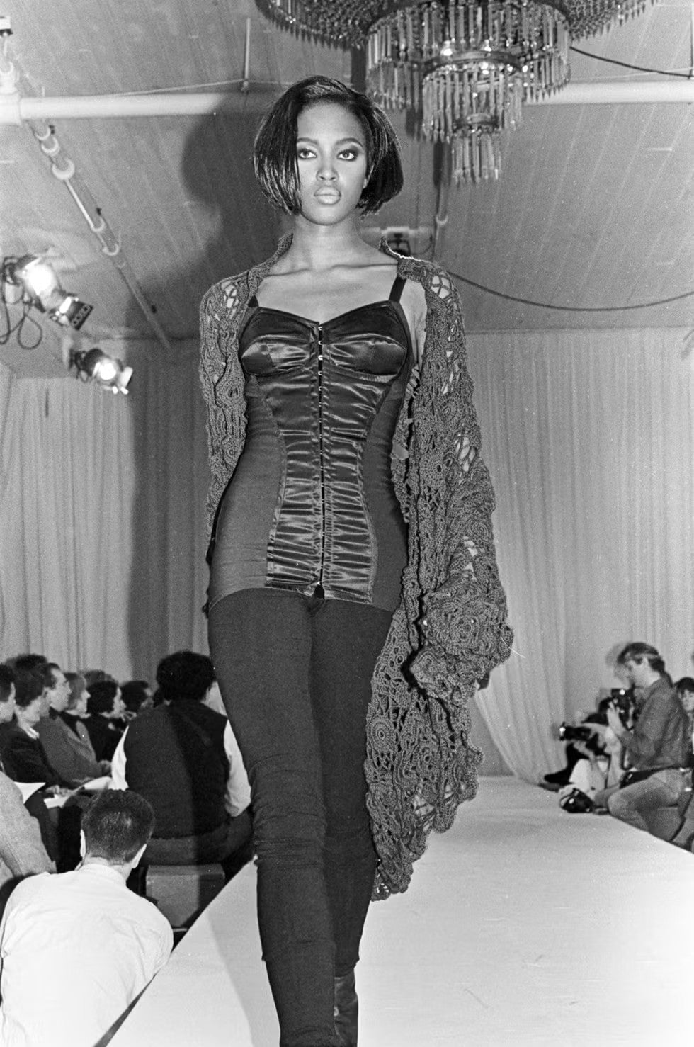 S/S 2003 Dolce & Gabbana 'Sex & Love' Sheer Bustier Satin Panel Corset Dress - RealList