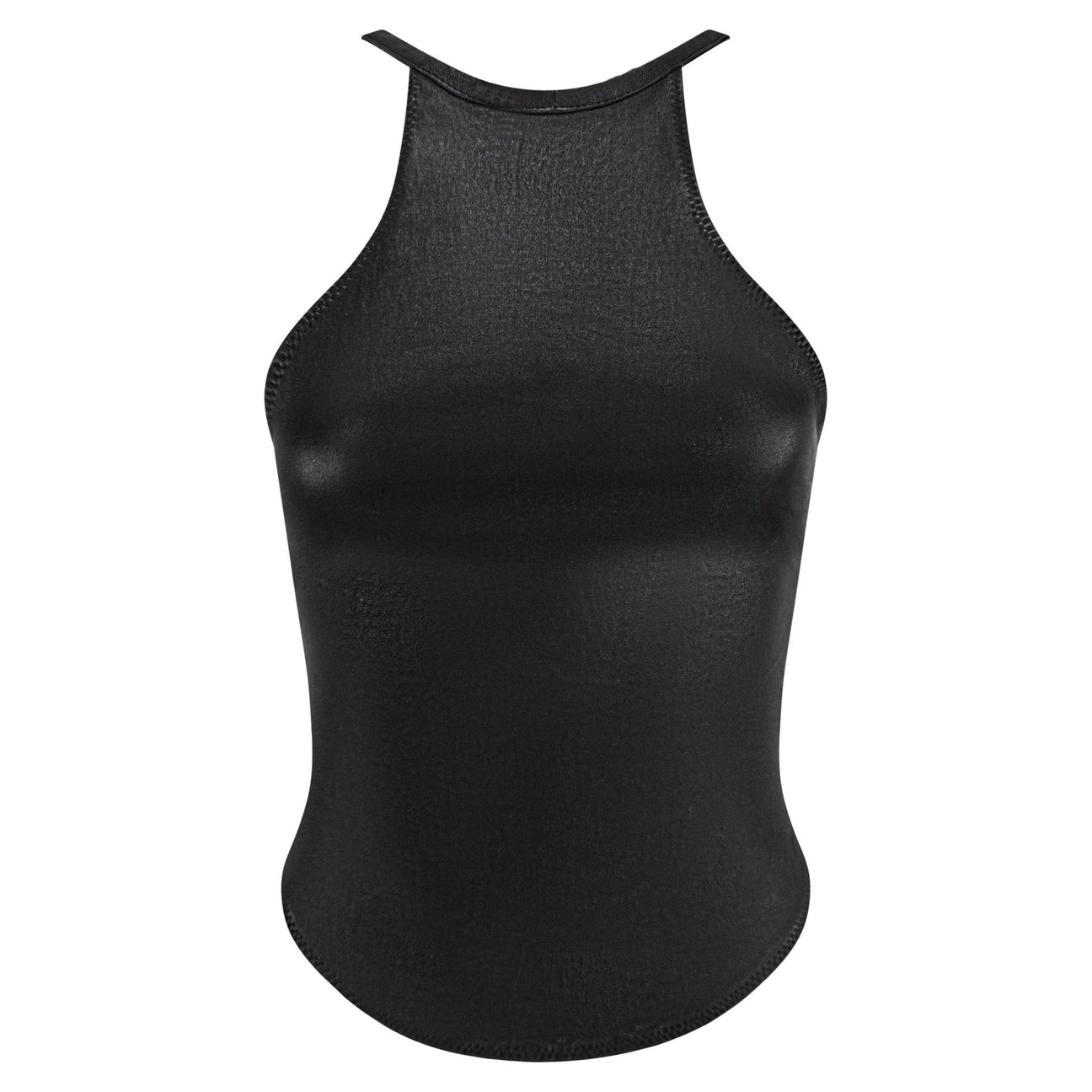 S/S 2003 Dsquared2 Black Leather Racerback Tank Top - RealList