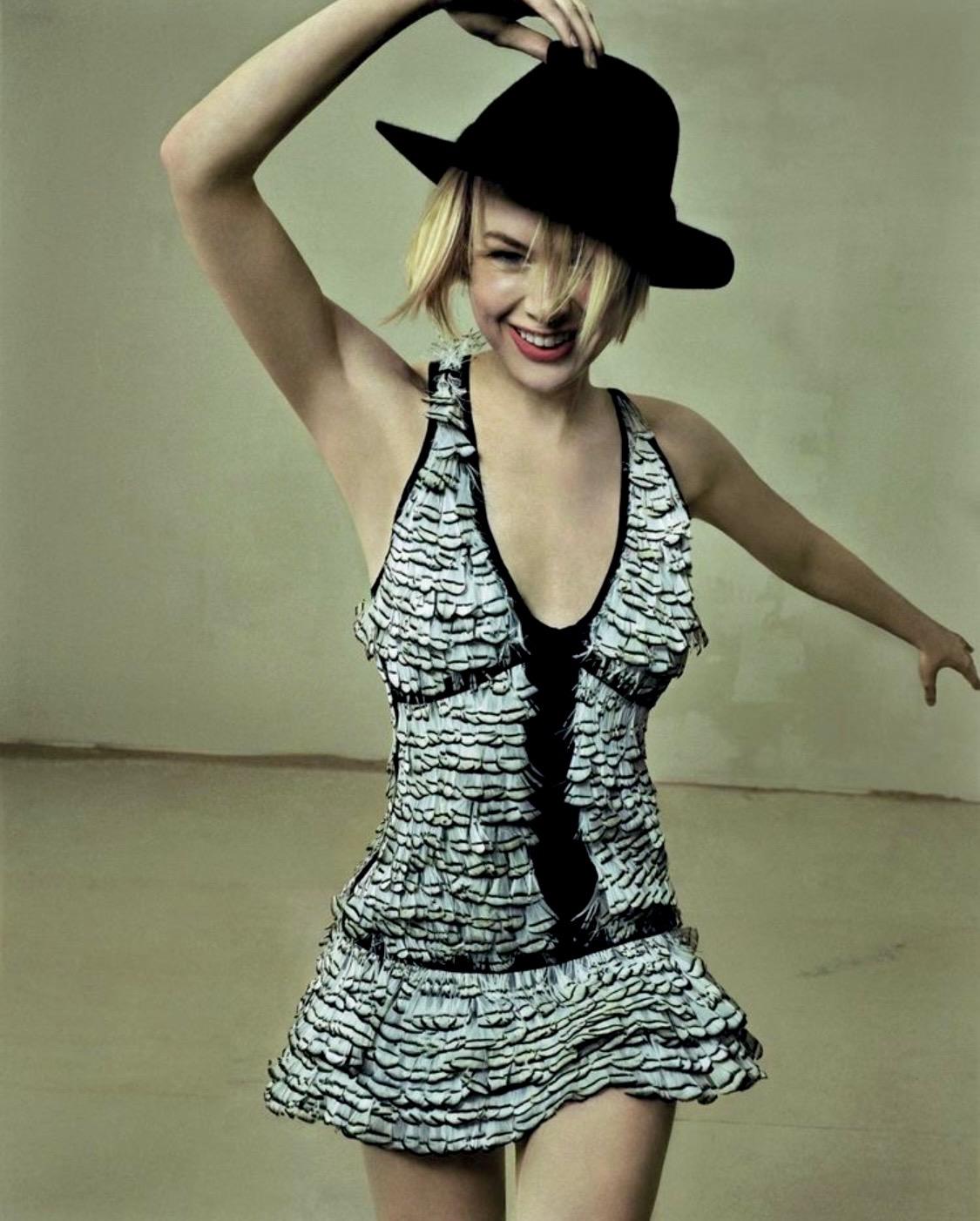 S/S 2003 Gucci by Tom Ford Runway Sheer Silk White Feather Racerback Mini Dress - RealList