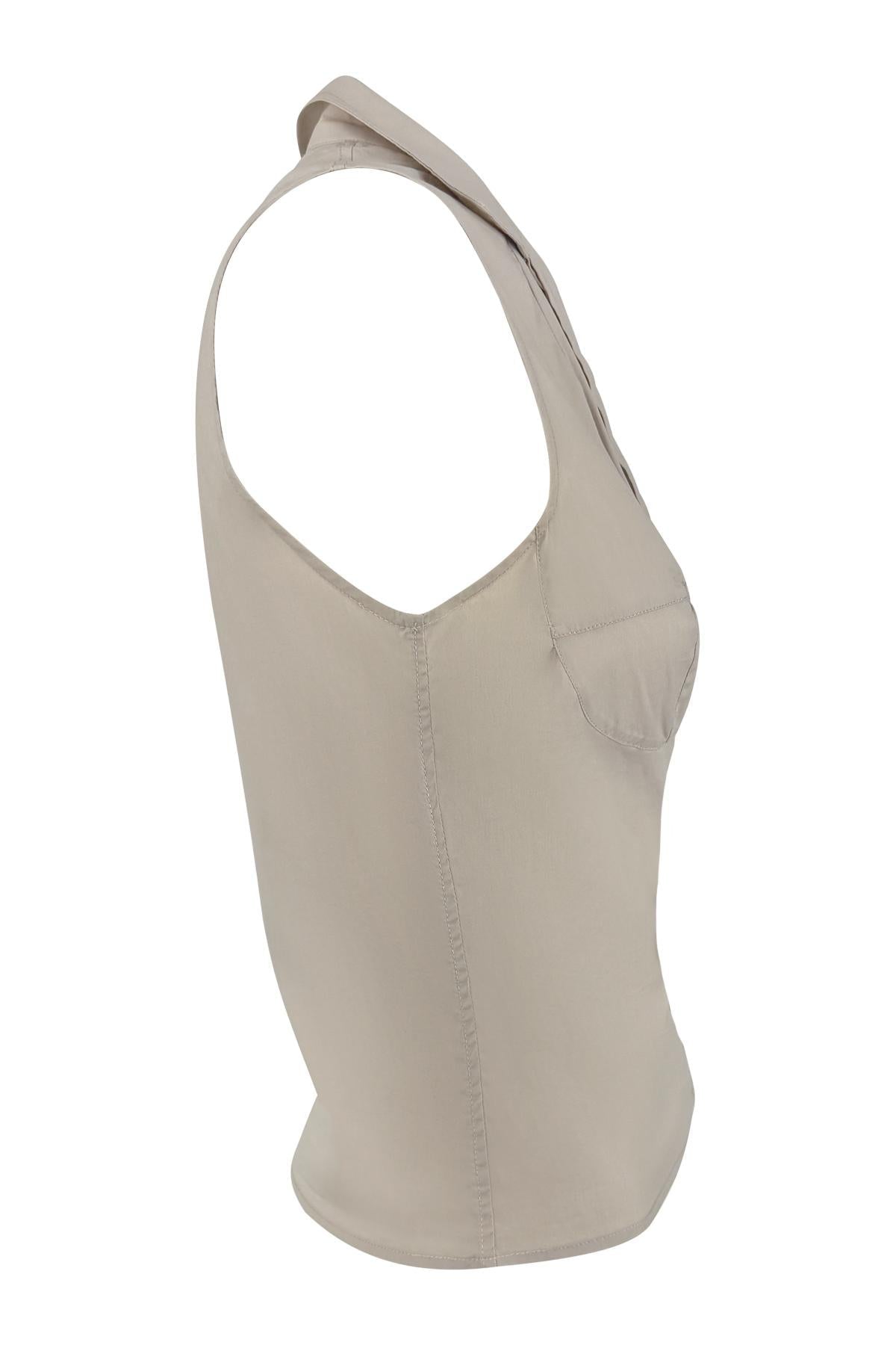 S/S 2003 Yves Saint Laurent by Tom Ford Anatomic Panel Dalà­ Sleeveless Top - RealList