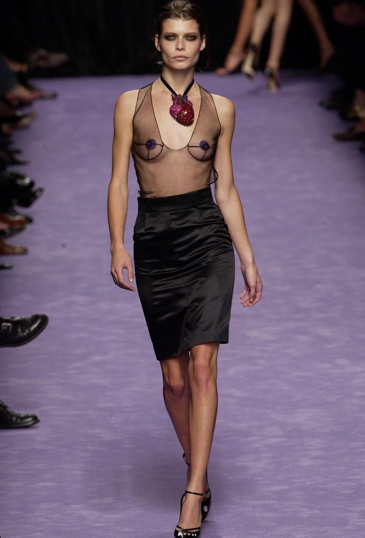 S/S 2003 Yves Saint Laurent by Tom Ford Anatomic Panel Dalà­ Sleeveless Top - RealList