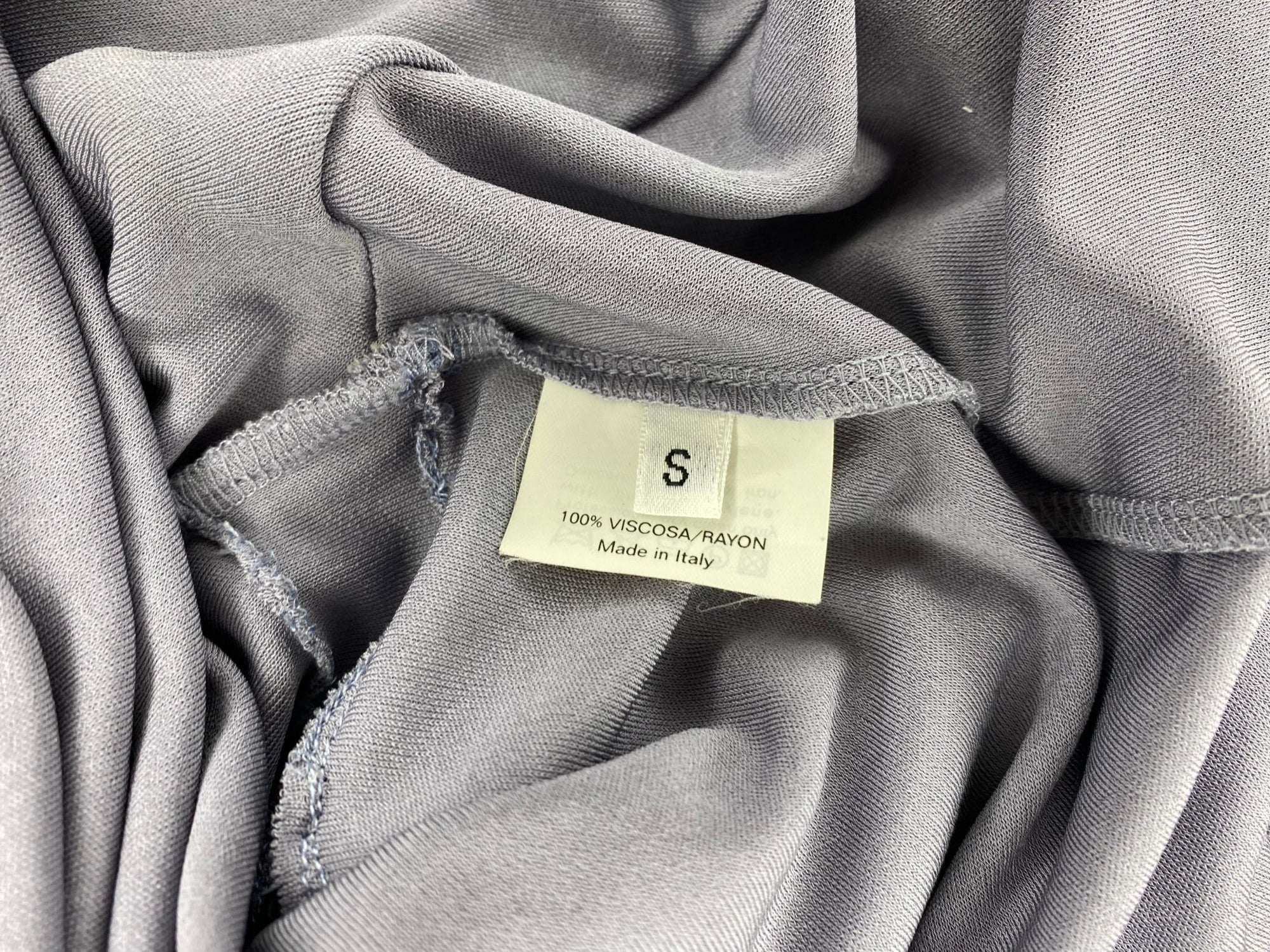 S/S 2003 Yves Saint Laurent by Tom Ford Lavender Floral Brooch Flare Sleeve Blouse - RealList