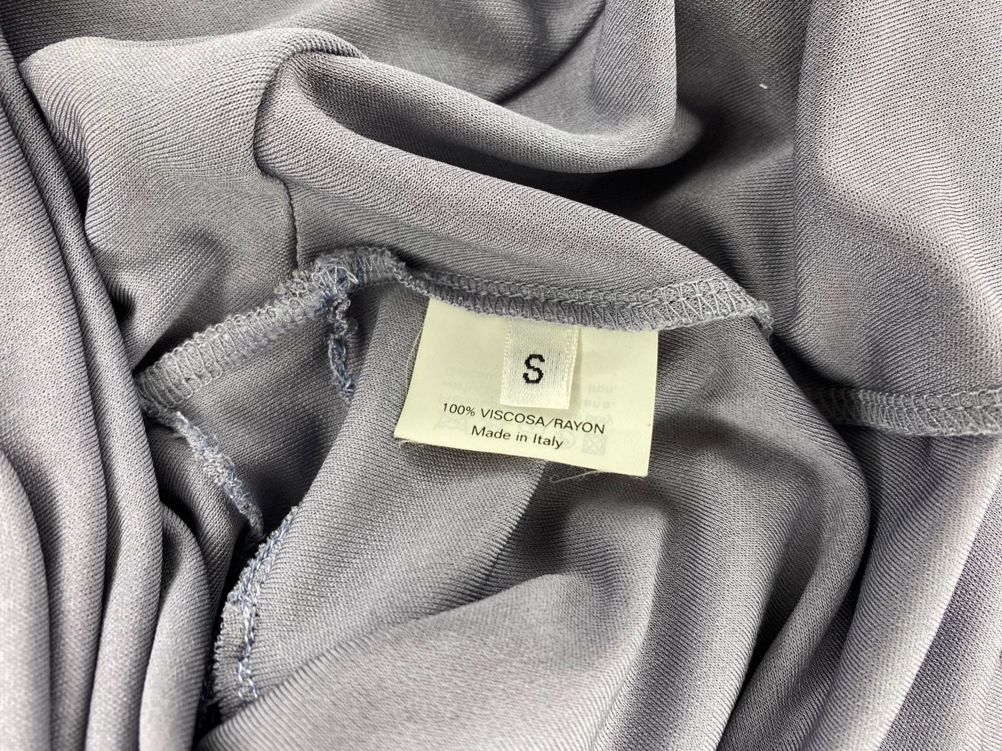 S/S 2003 Yves Saint Laurent by Tom Ford Lavender Floral Brooch Flare Sleeve Blouse - RealList