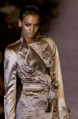 S/S 2003 Yves Saint Laurent by Tom Ford Surrealist Stitch Silk Trench Coat Dalà­ - RealList