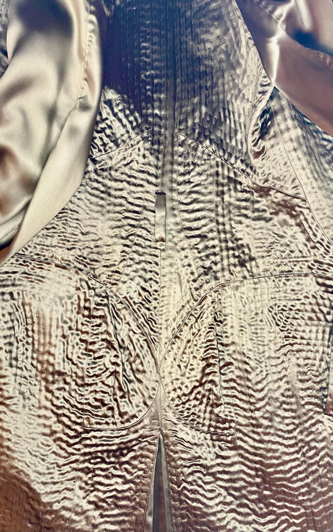 S/S 2003 Yves Saint Laurent by Tom Ford Surrealist Stitch Silk Trench Coat Dalà­ - RealList