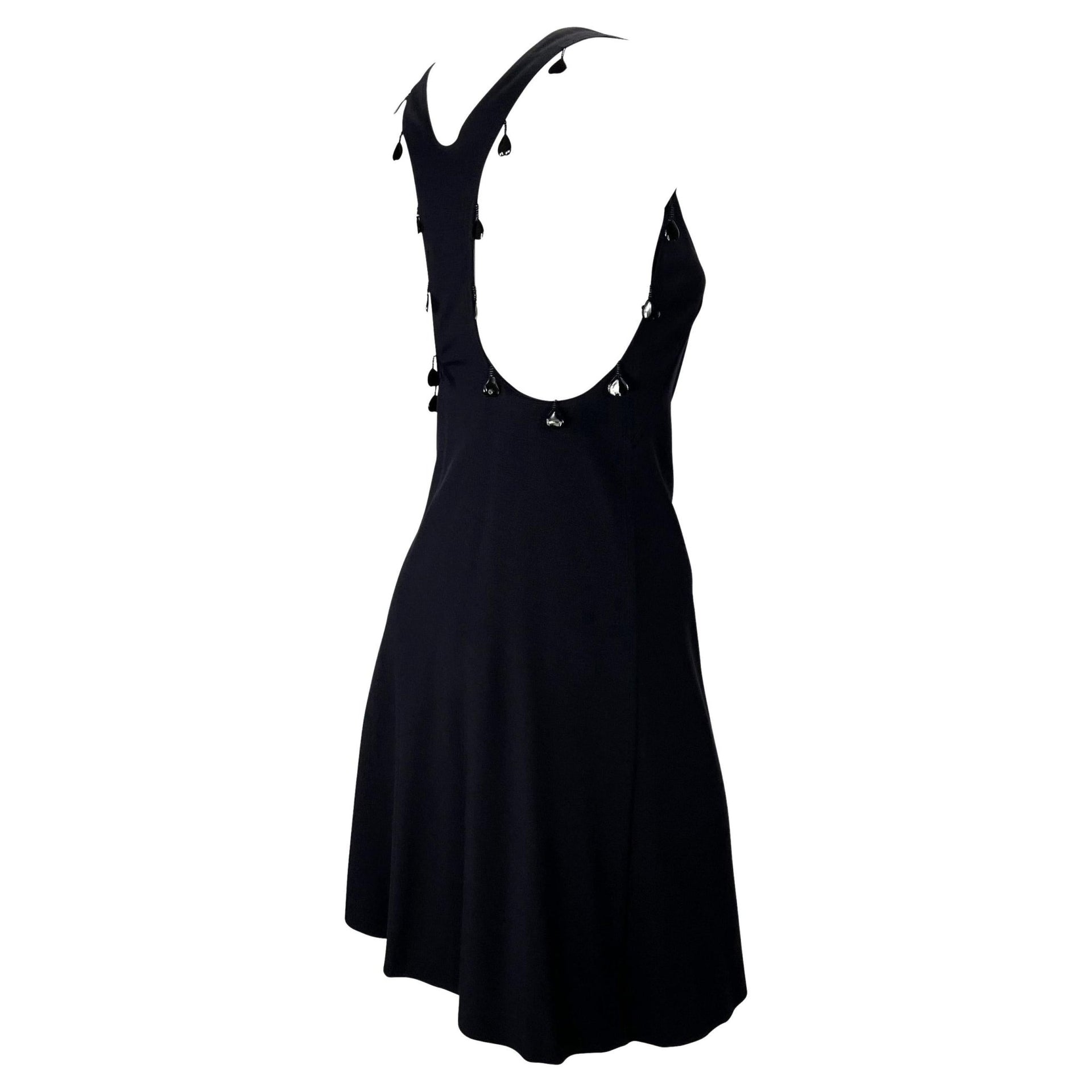 S/S 2004 Chloe by Phoebe Philo Black Beaded Heart Racerback Knit Dress - RealList
