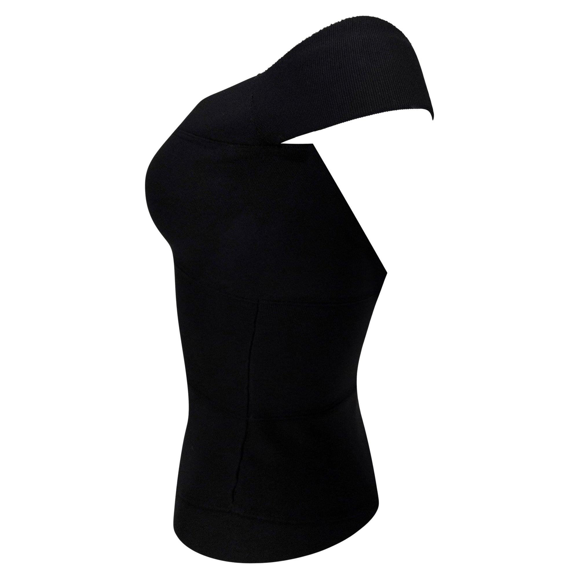 S/S 2004 Gucci by Tom Ford Black Bandage Bodycon Stretch Off - the - Shoulder Top - RealList