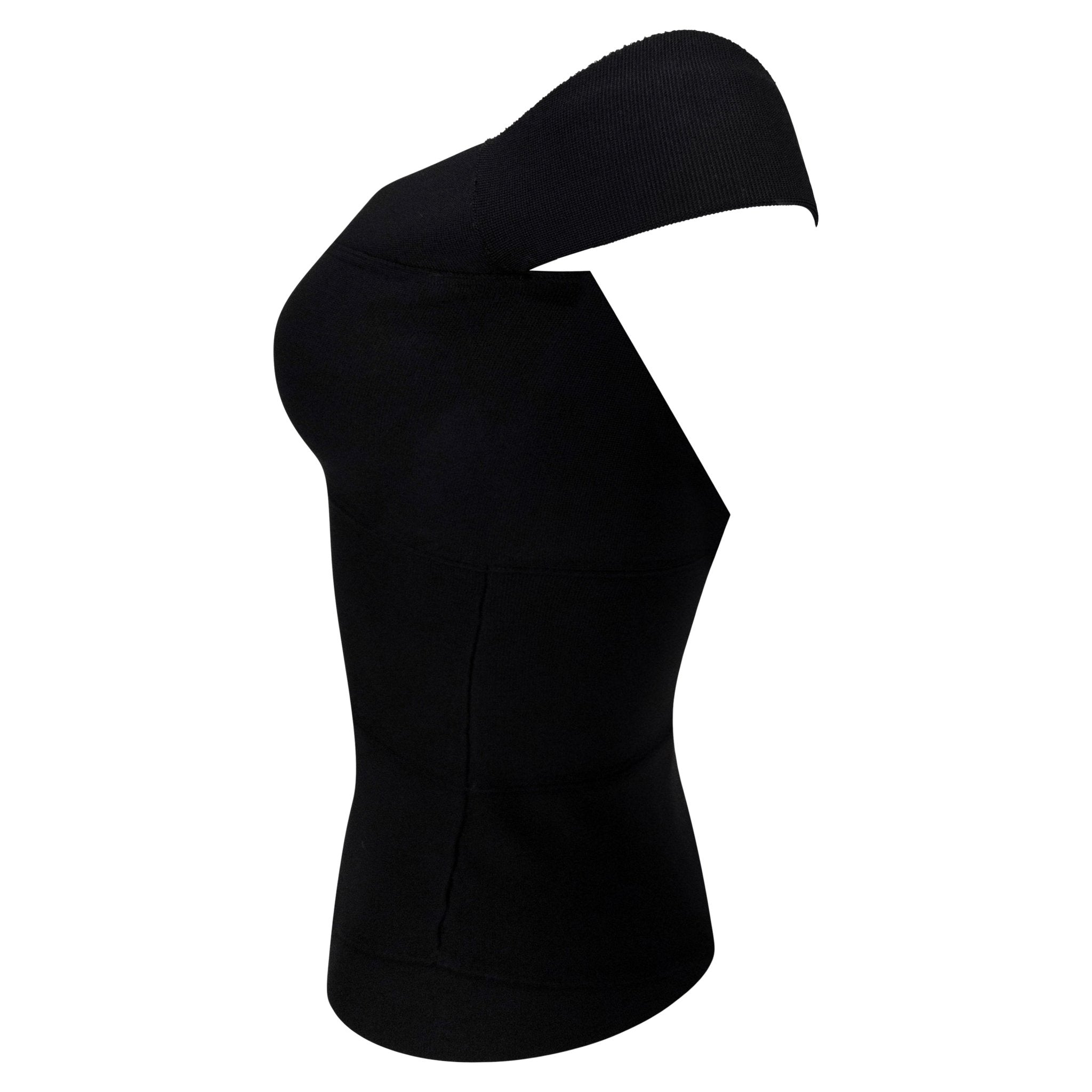 S/S 2004 Gucci by Tom Ford Black Bandage Bodycon Stretch Off - the - Shoulder Top - RealList