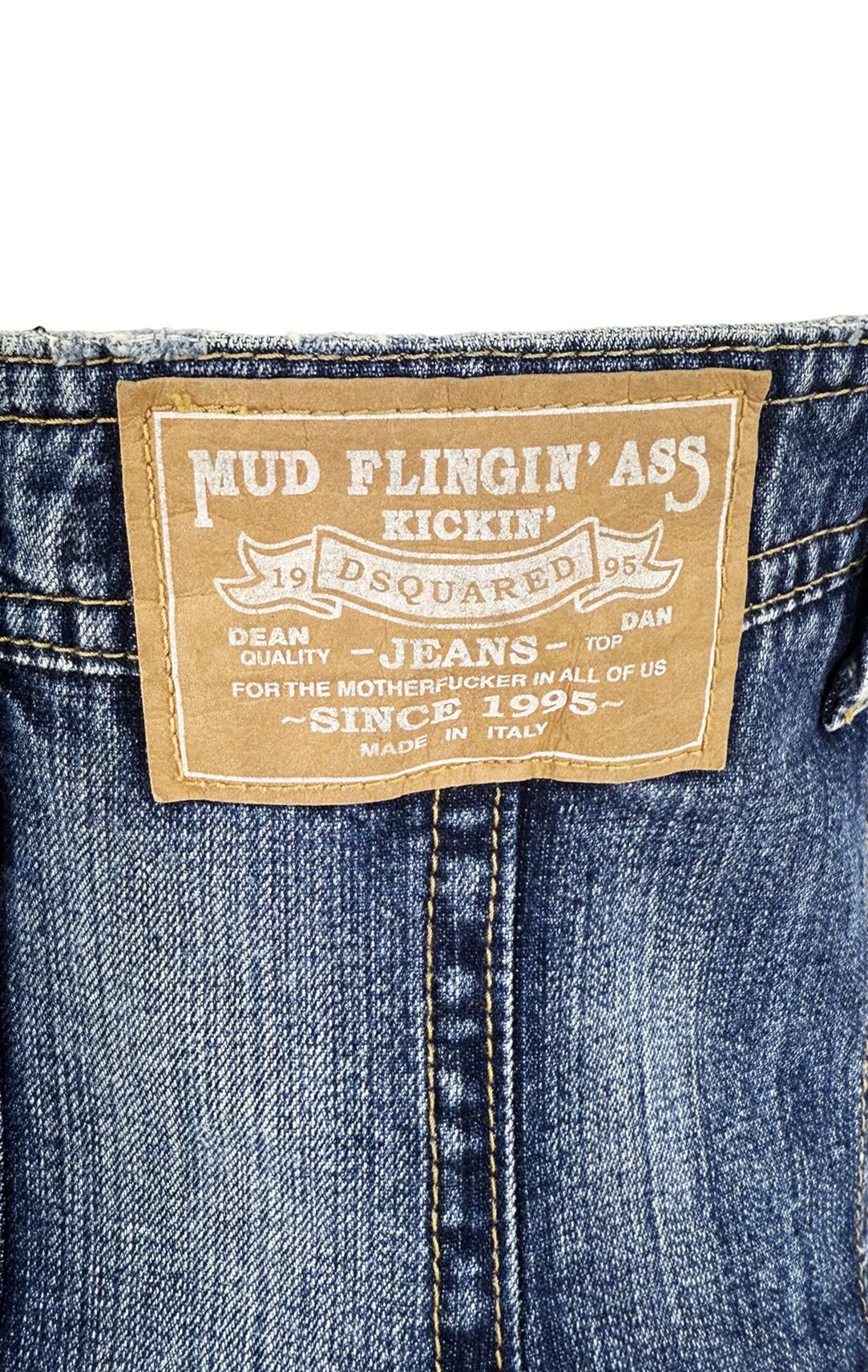 S/S 2005 Dsquared2 Runway Denim Blue Jeans Strapless Boned Corset Top - RealList