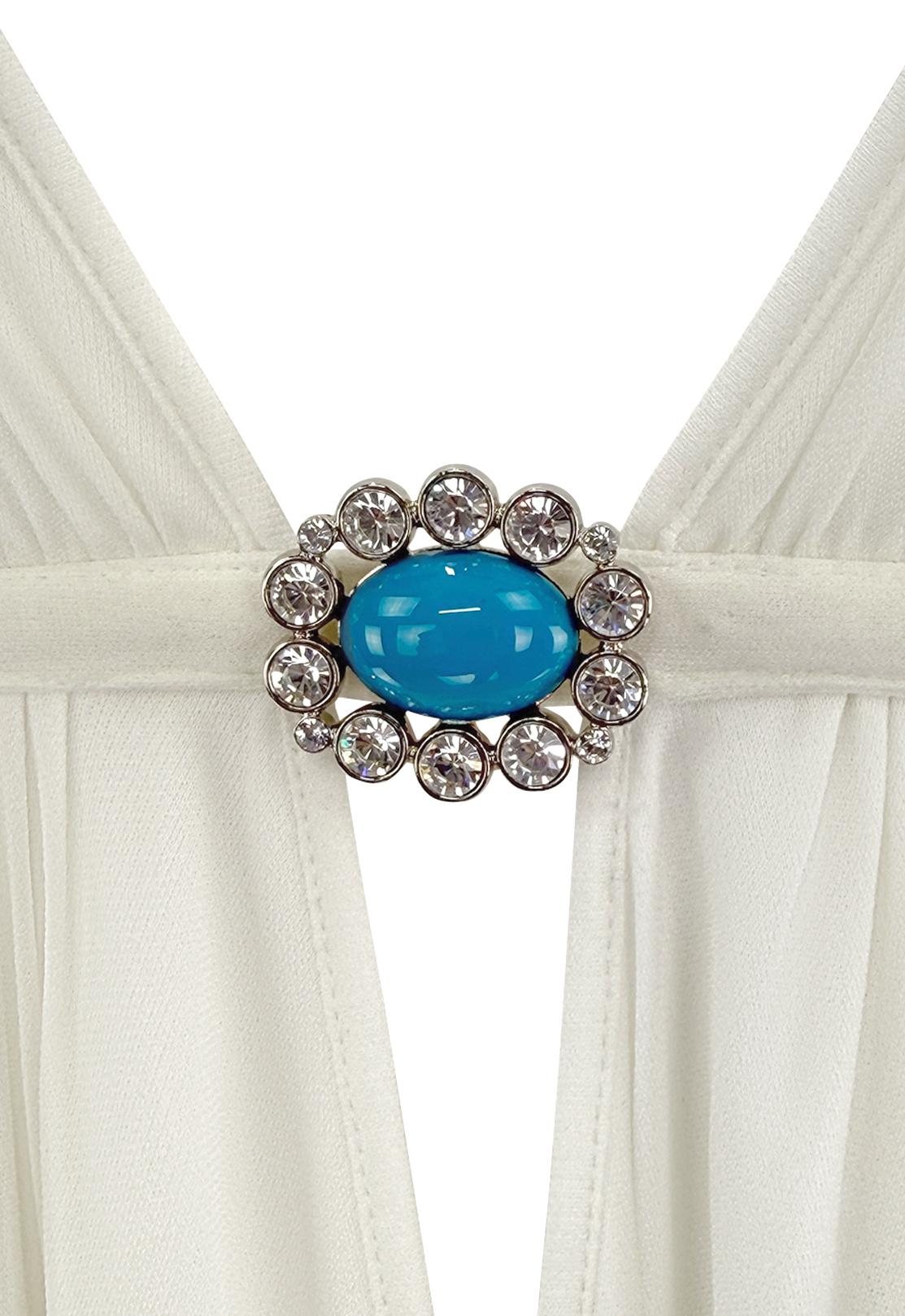 S/S 2005 Michael Kors Runway Plunging White Flare Mini Dress - RealList