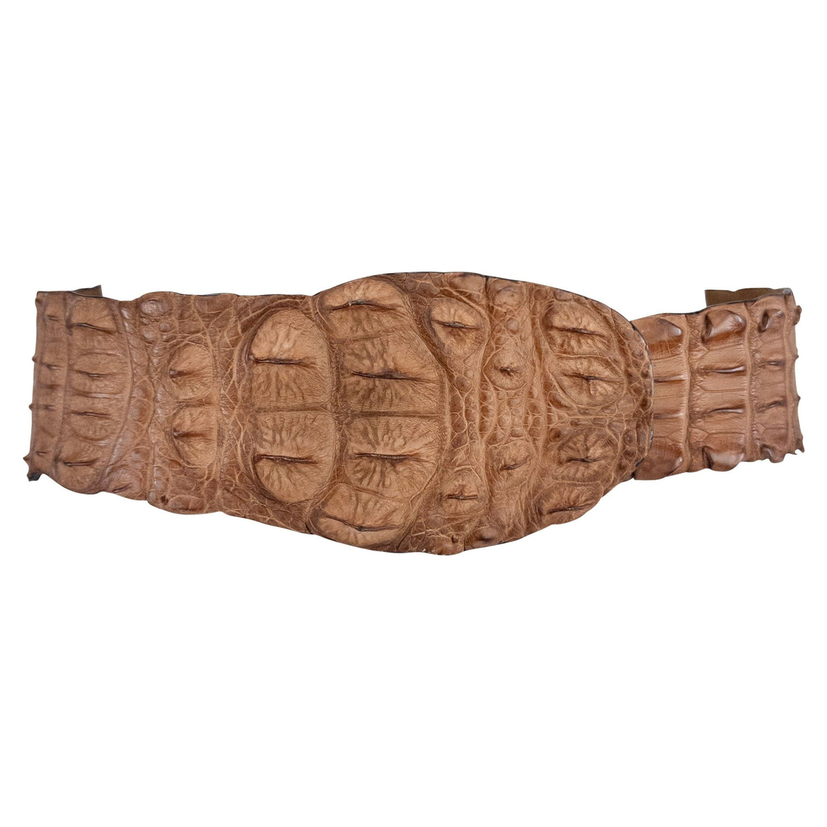 S/S 2005 Roberto Cavalli Runway Genuine Crocodile Light Brown Belt - RealList
