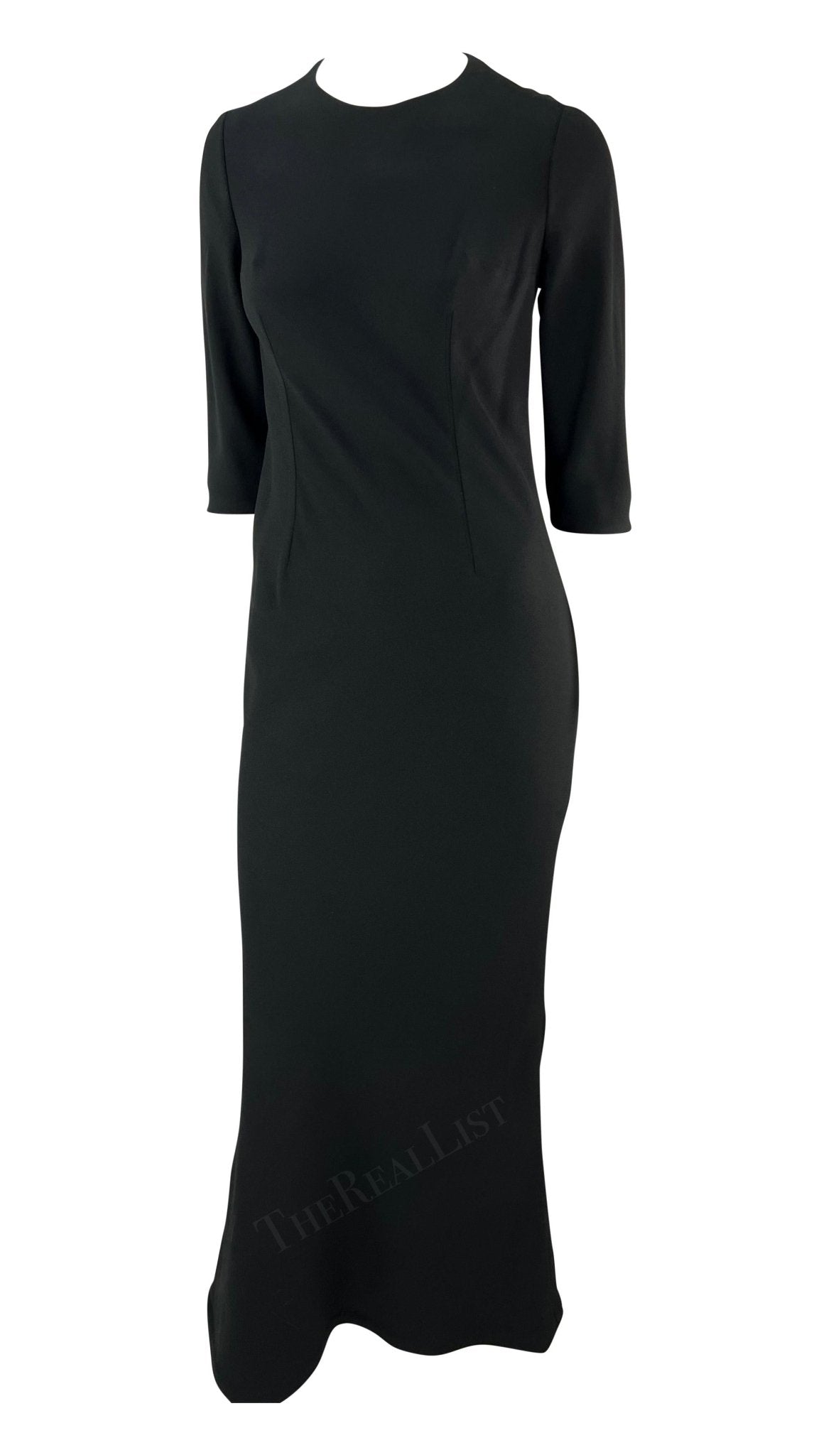 S/S 2006 Christian Dior Haute Couture by Galliano Black Dress Gold Jacket Set - RealList