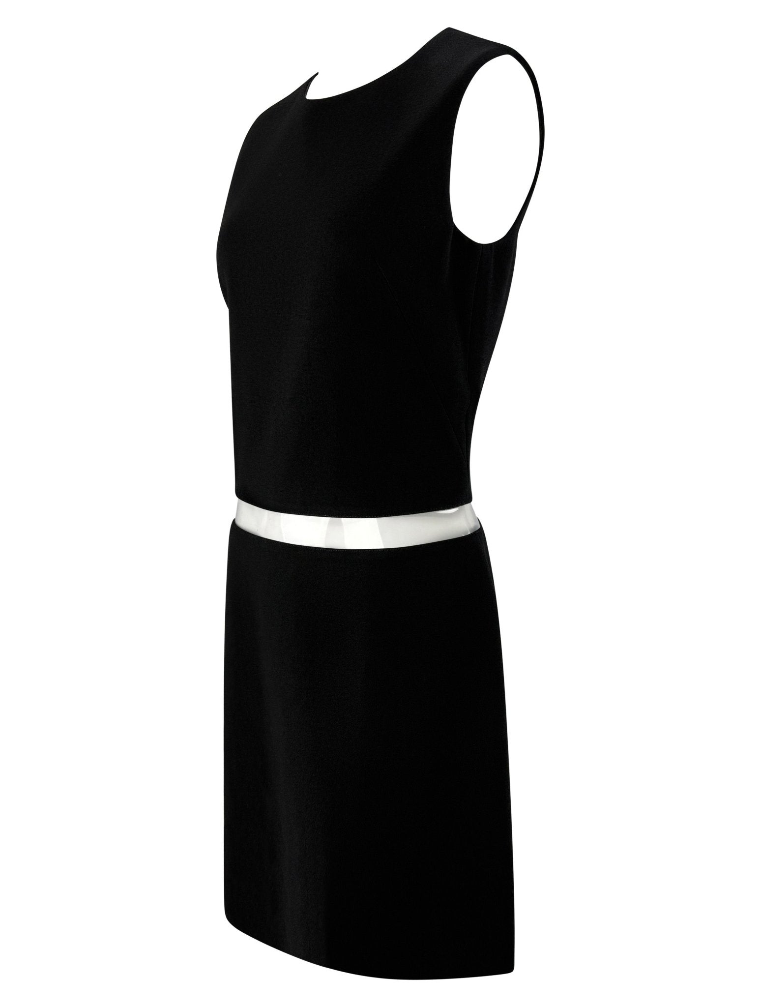 S/S 2010 Michael Kors Runway Clear PVC Cutout Black A Line Sleeveless Dress - RealList