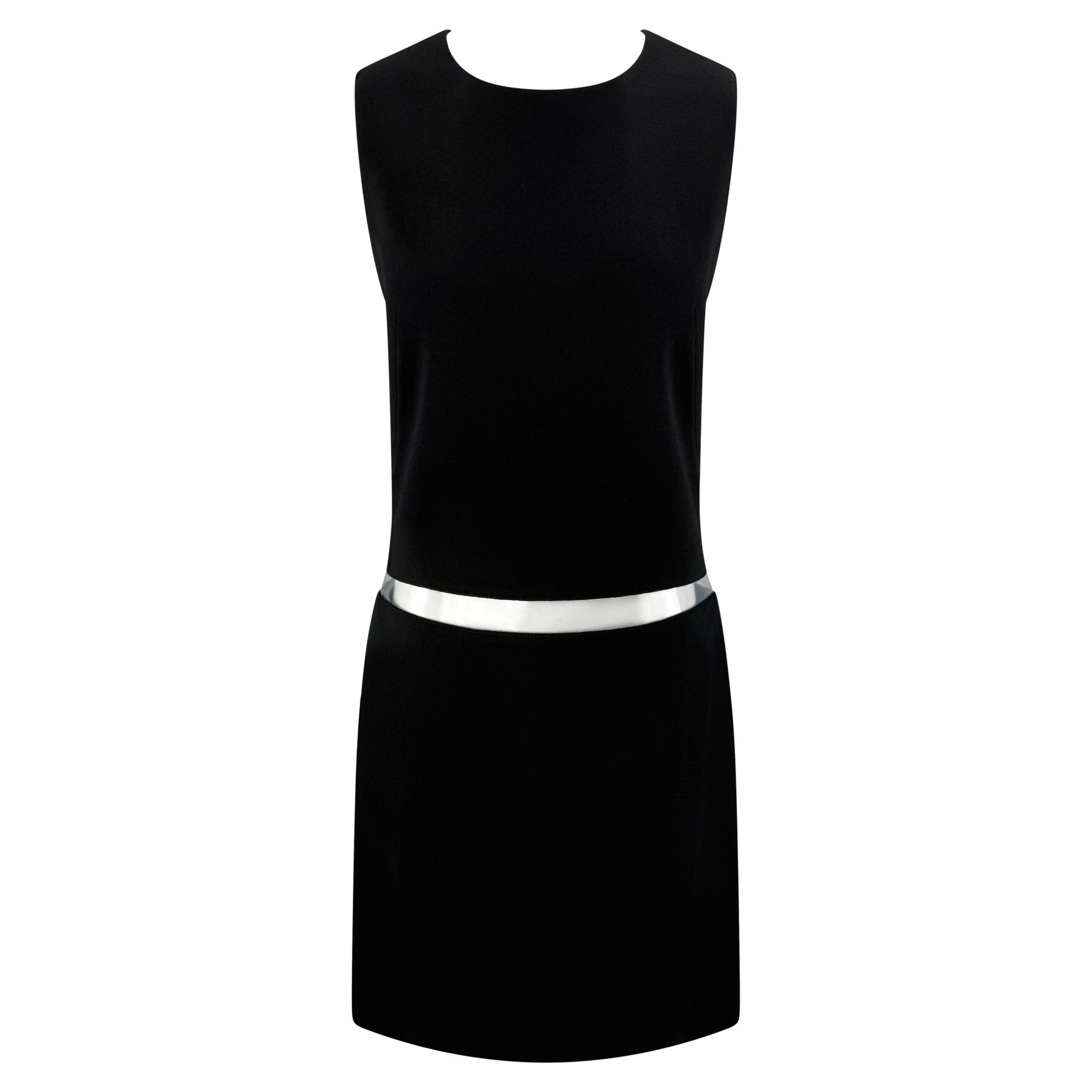 S/S 2010 Michael Kors Runway Clear PVC Cutout Black A Line Sleeveless Dress - RealList